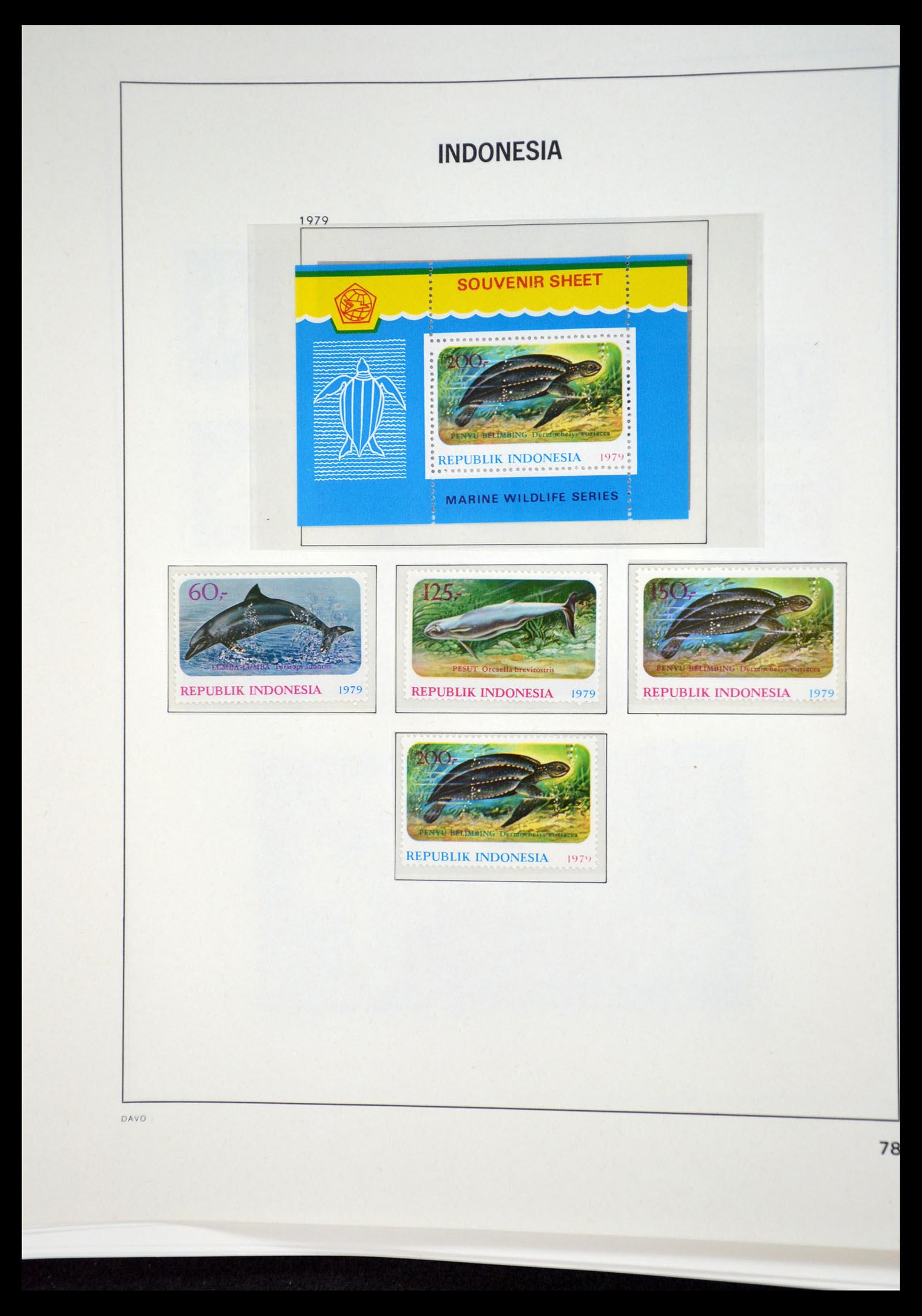 35131 078 - Postzegelverzameling 35131 Indonesië 1950-2000.