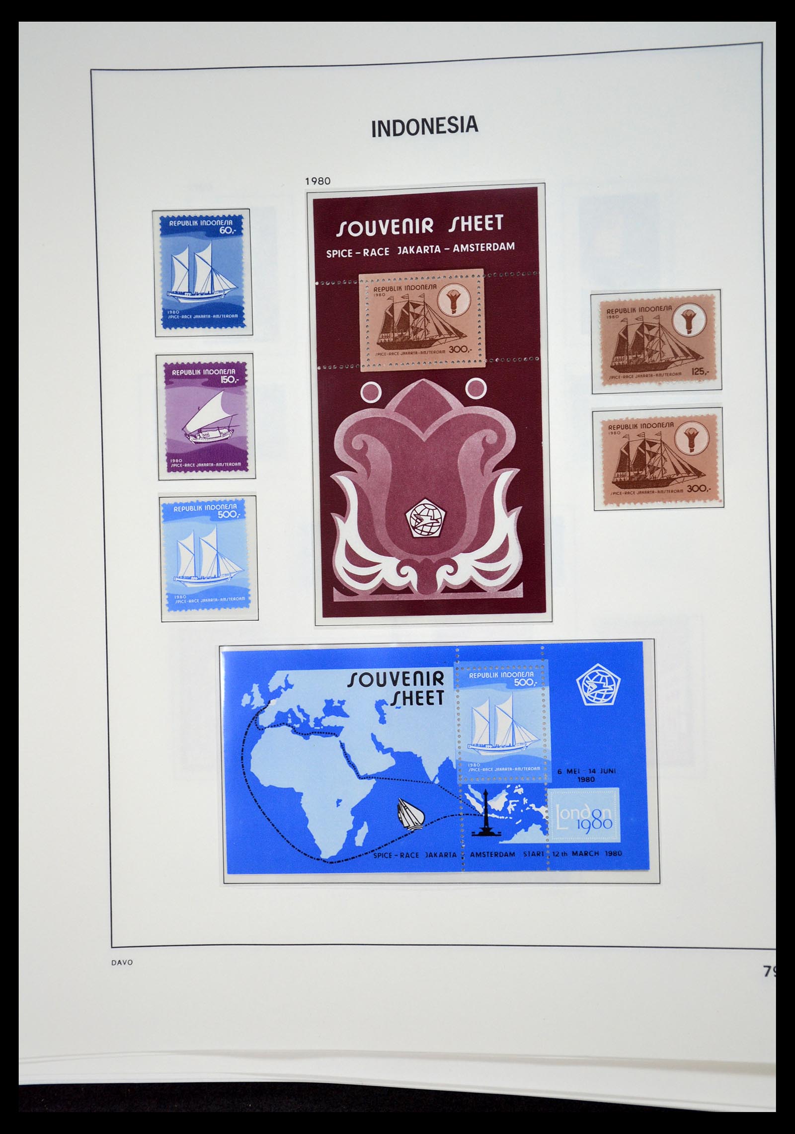35131 079 - Postzegelverzameling 35131 Indonesië 1950-2000.