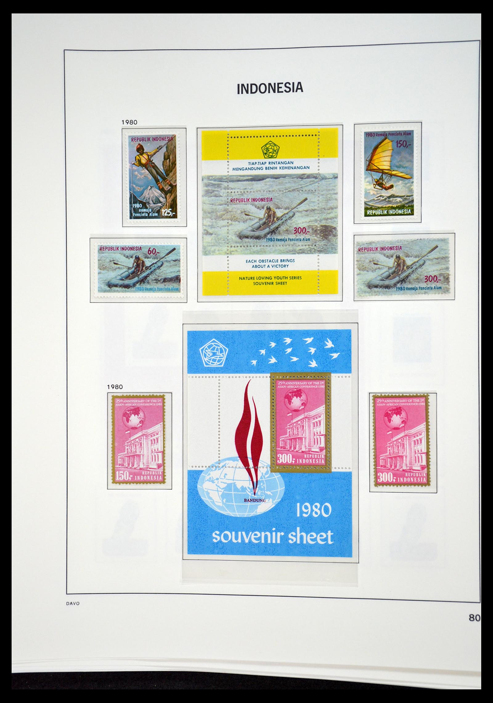 35131 080 - Postzegelverzameling 35131 Indonesië 1950-2000.