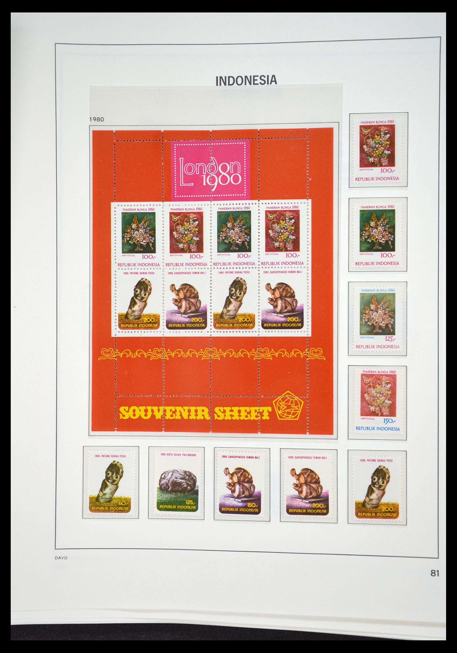 35131 081 - Postzegelverzameling 35131 Indonesië 1950-2000.