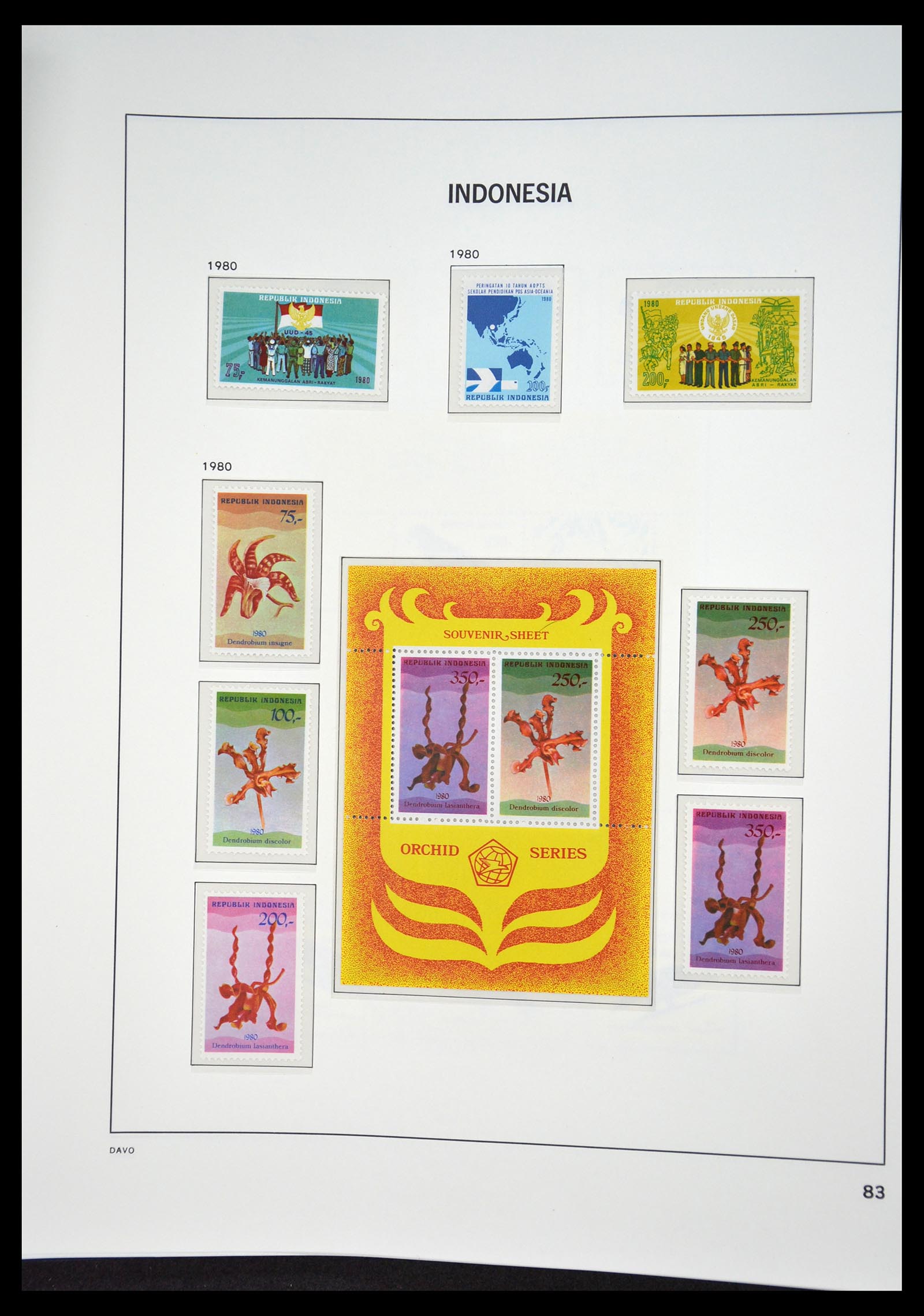 35131 083 - Postzegelverzameling 35131 Indonesië 1950-2000.