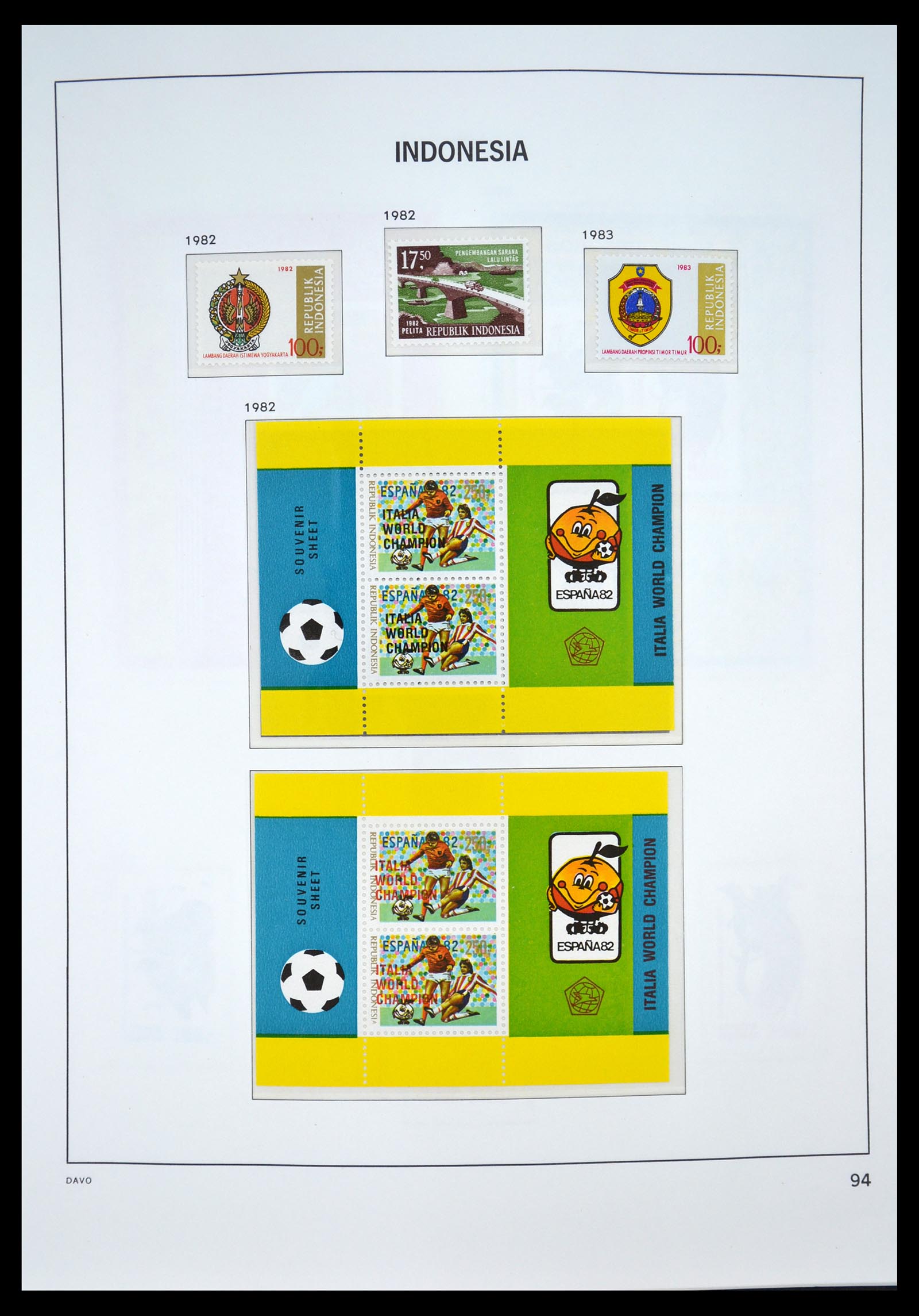35131 096 - Postzegelverzameling 35131 Indonesië 1950-2000.