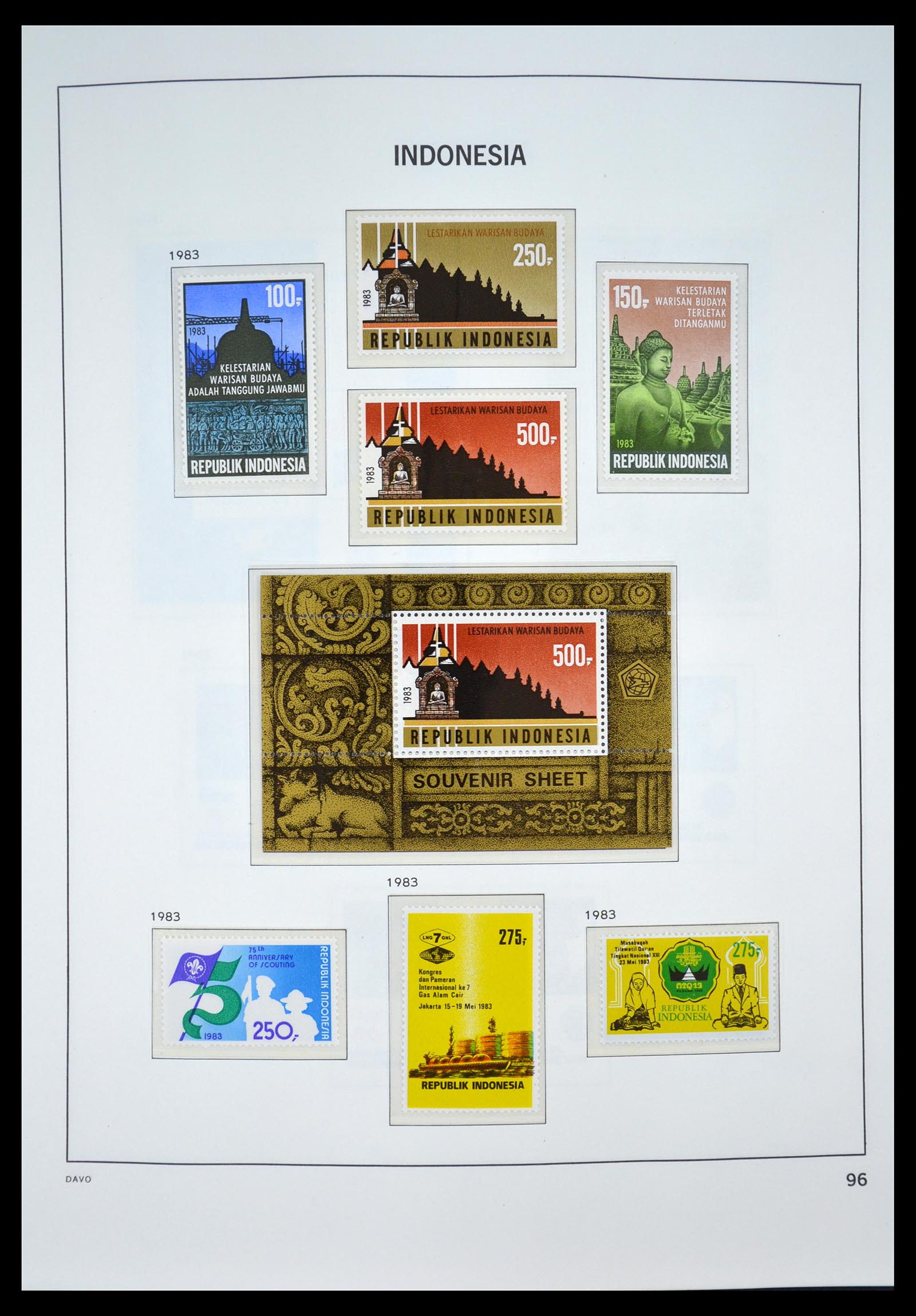 35131 098 - Postzegelverzameling 35131 Indonesië 1950-2000.