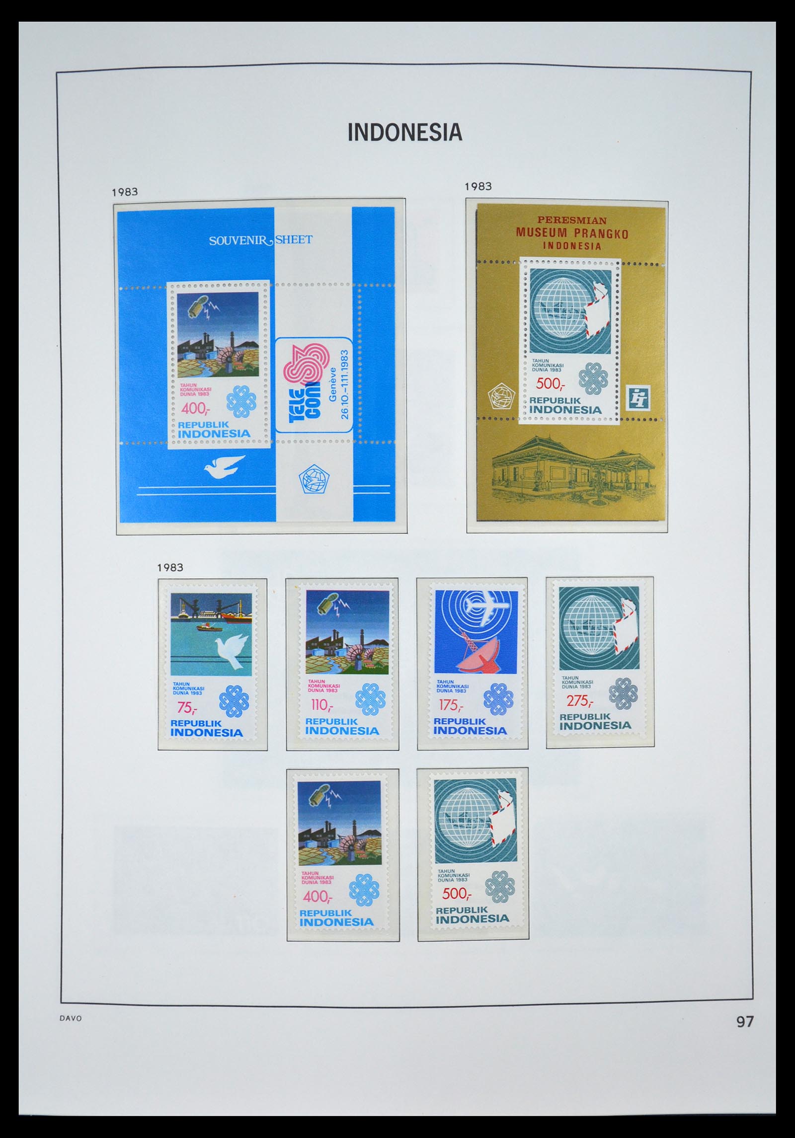 35131 099 - Postzegelverzameling 35131 Indonesië 1950-2000.
