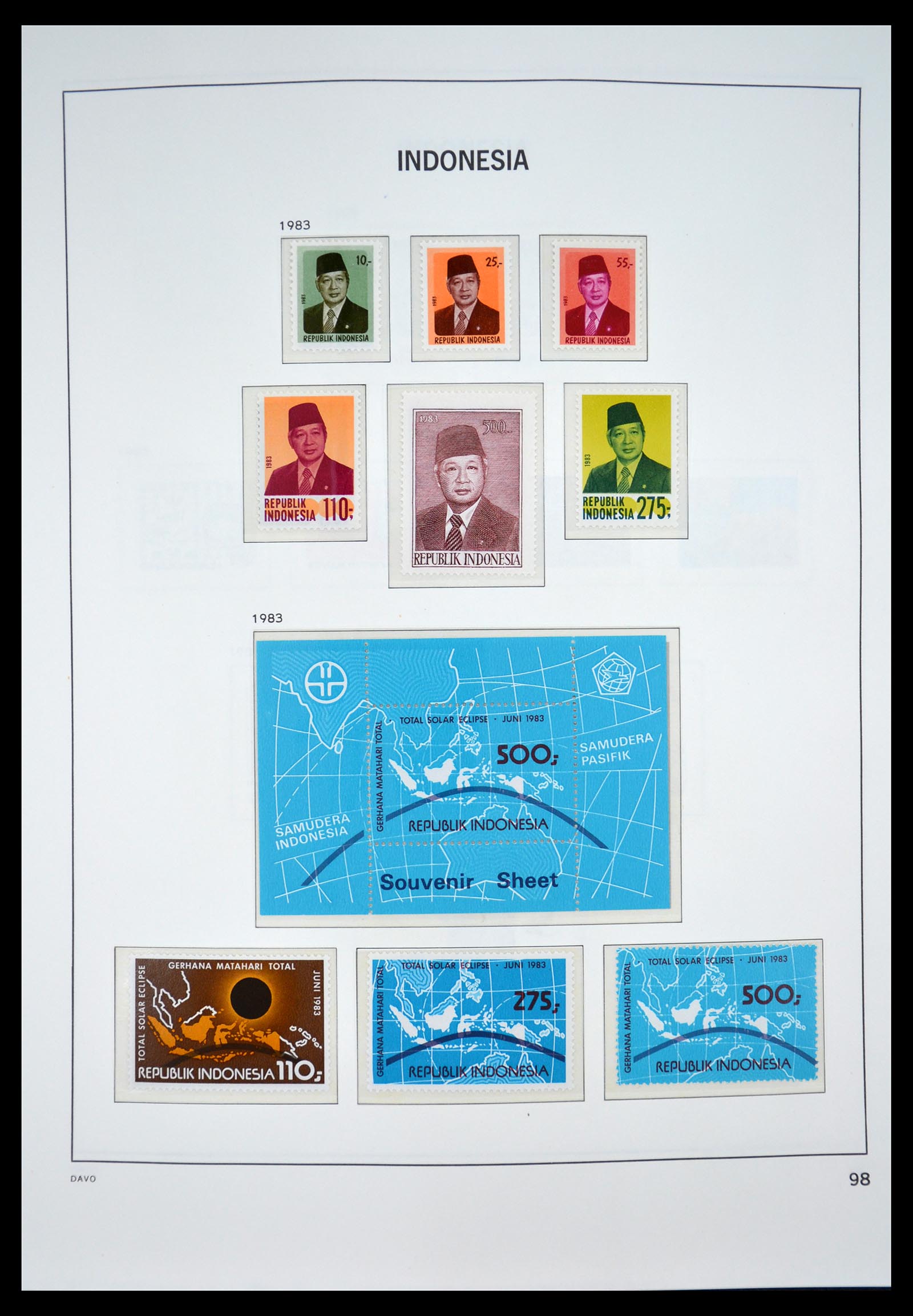 35131 100 - Postzegelverzameling 35131 Indonesië 1950-2000.