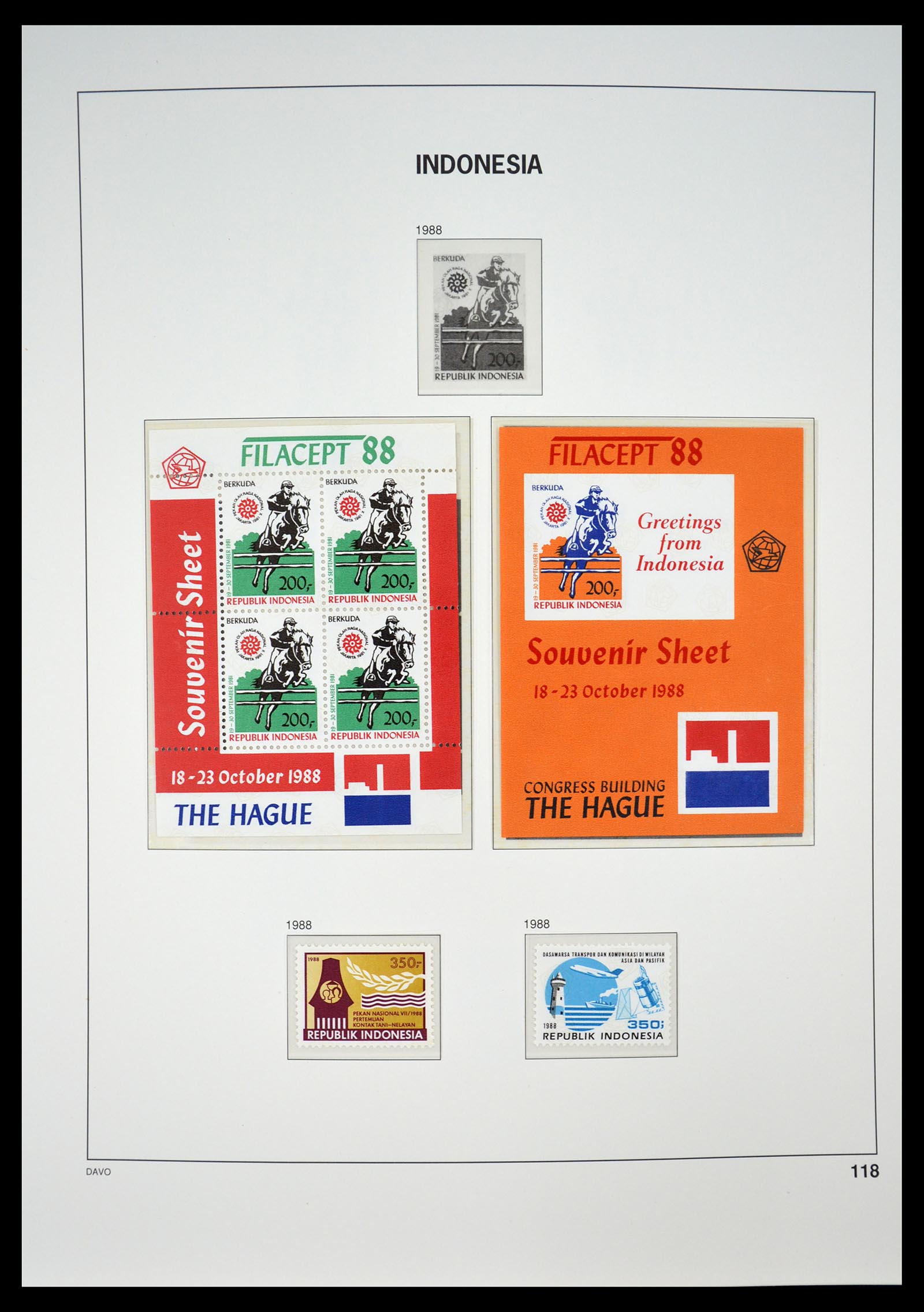 35131 121 - Postzegelverzameling 35131 Indonesië 1950-2000.