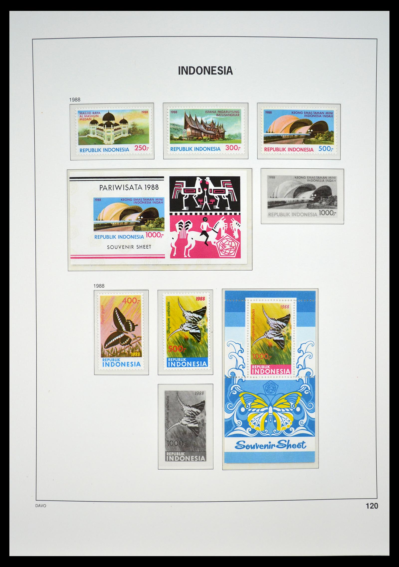 35131 123 - Postzegelverzameling 35131 Indonesië 1950-2000.