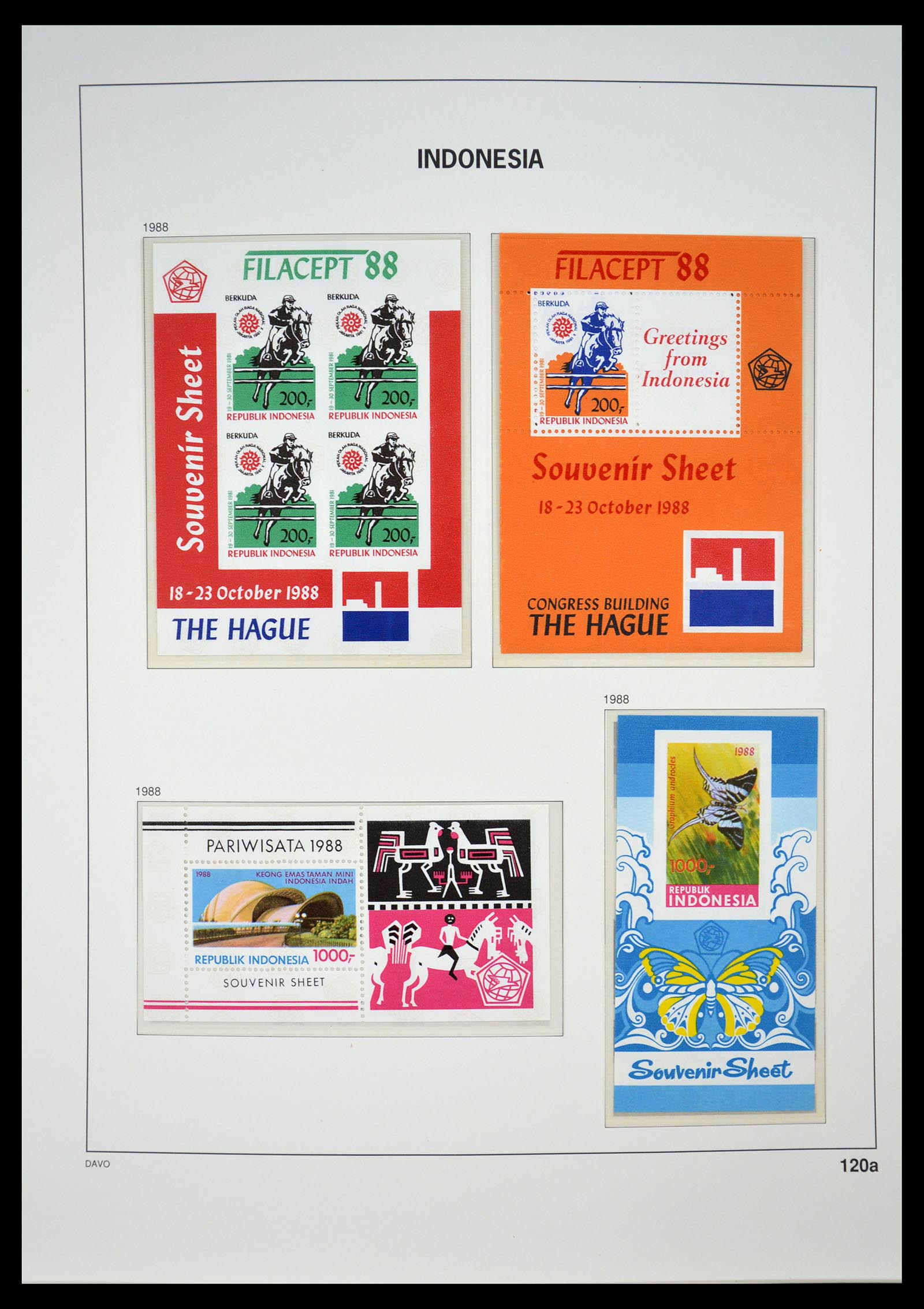 35131 124 - Postzegelverzameling 35131 Indonesië 1950-2000.