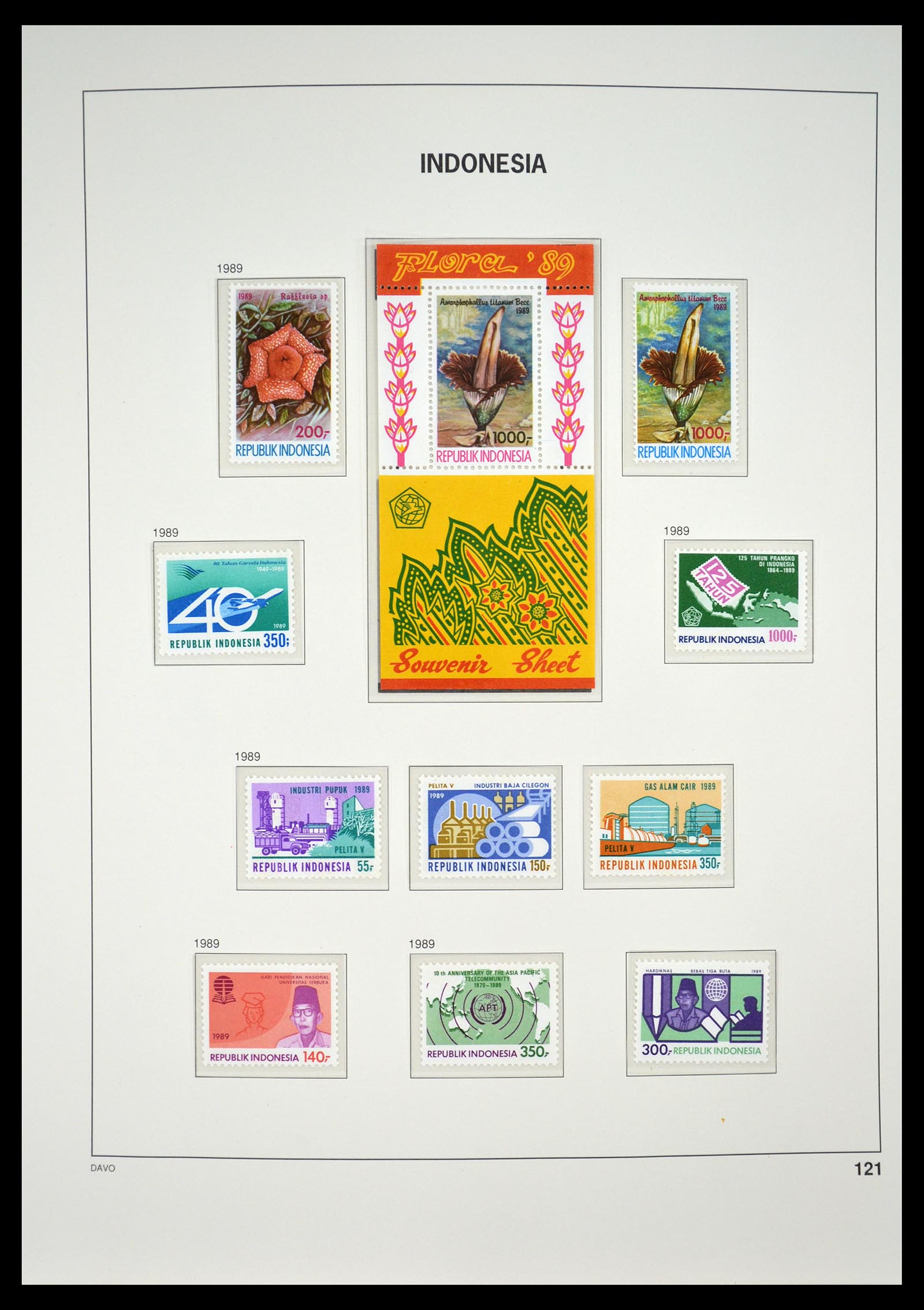 35131 125 - Postzegelverzameling 35131 Indonesië 1950-2000.