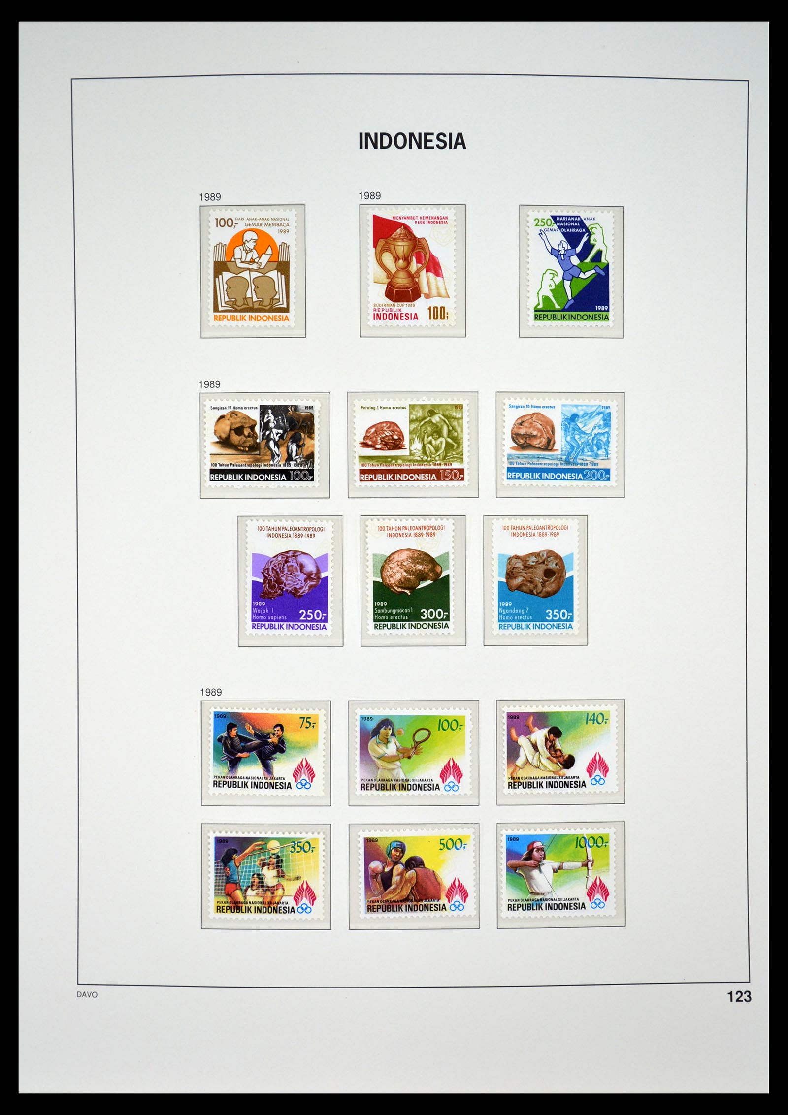 35131 127 - Postzegelverzameling 35131 Indonesië 1950-2000.