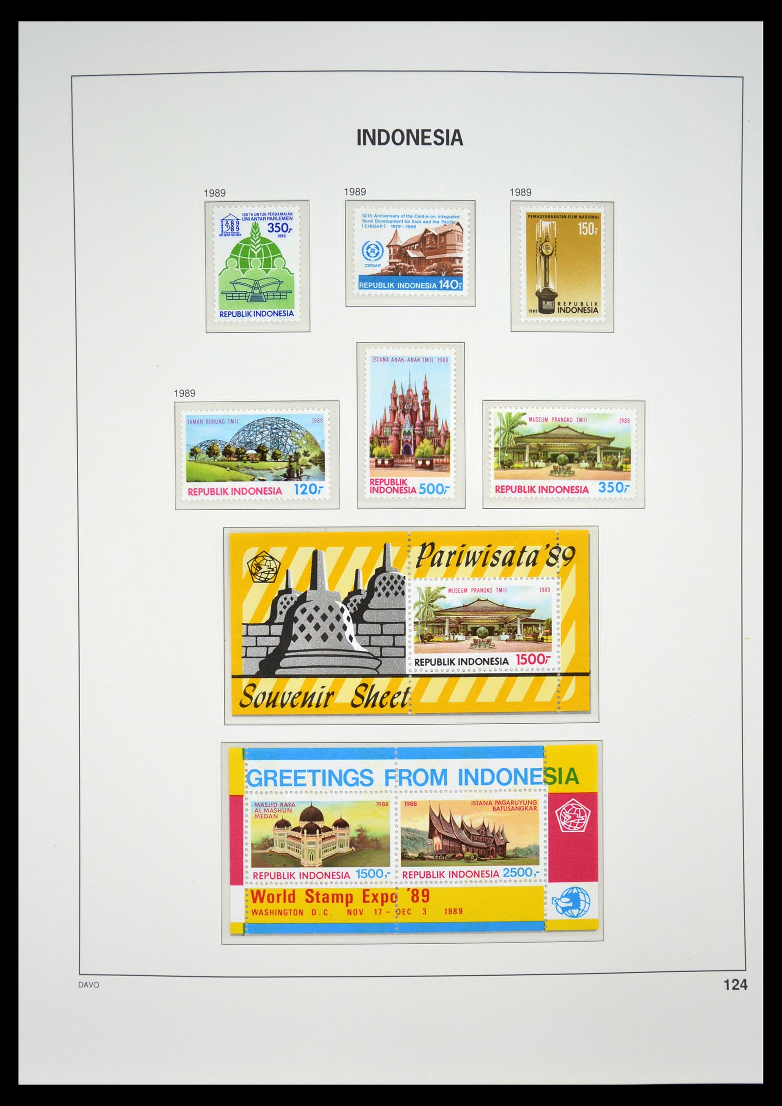 35131 128 - Postzegelverzameling 35131 Indonesië 1950-2000.