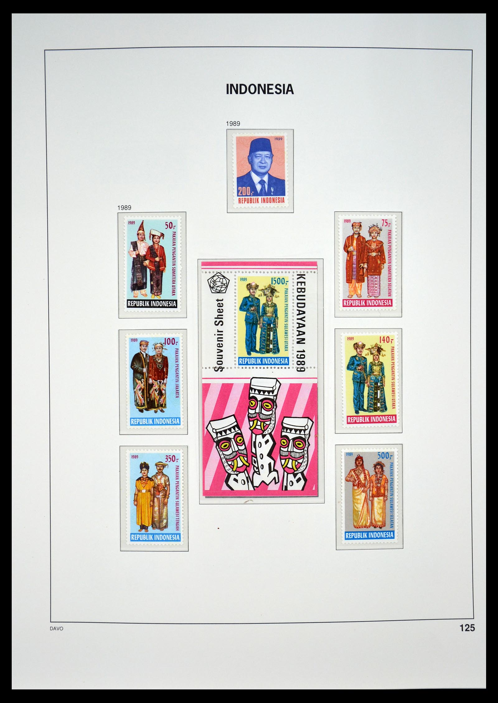 35131 130 - Postzegelverzameling 35131 Indonesië 1950-2000.