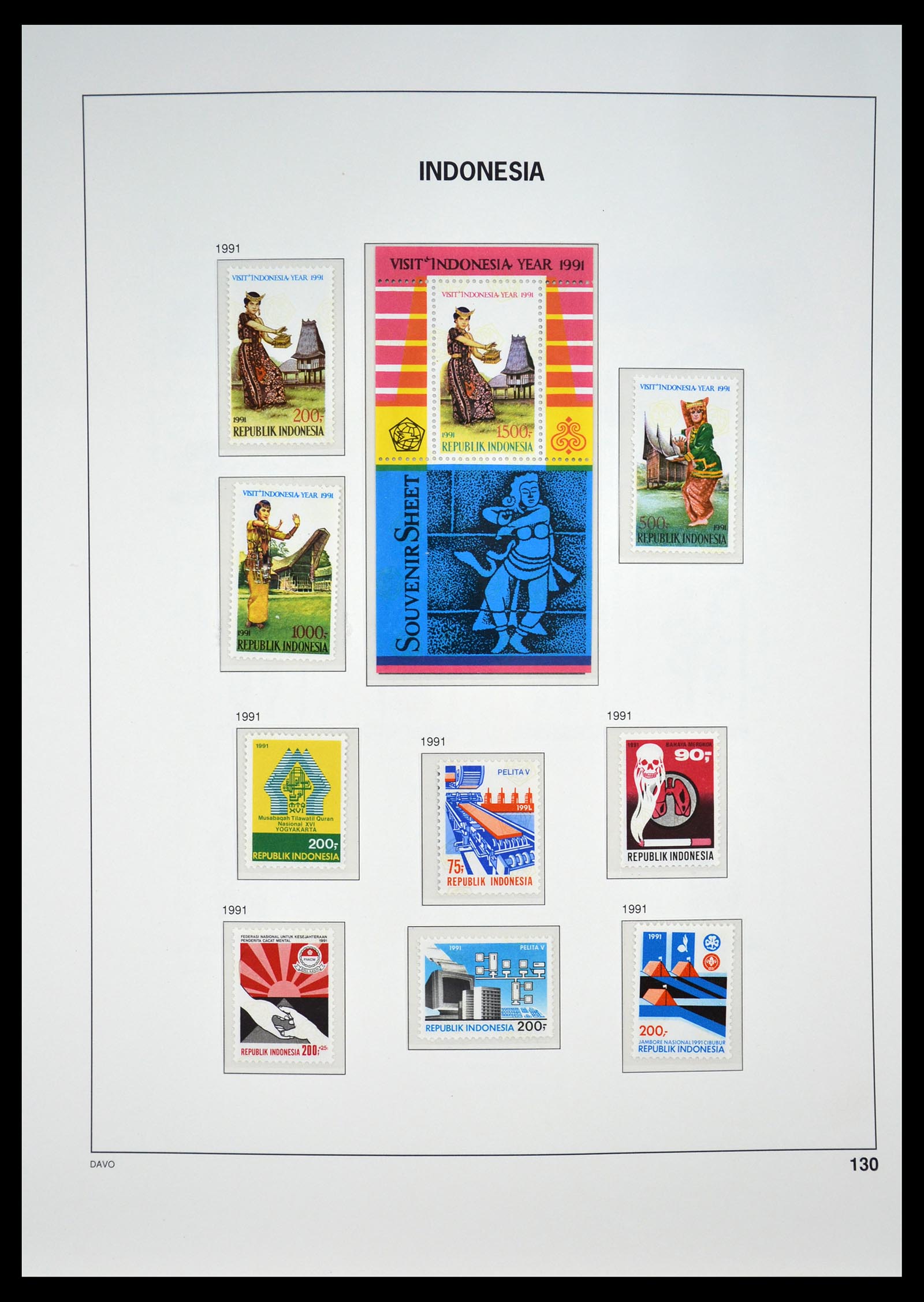 35131 135 - Postzegelverzameling 35131 Indonesië 1950-2000.