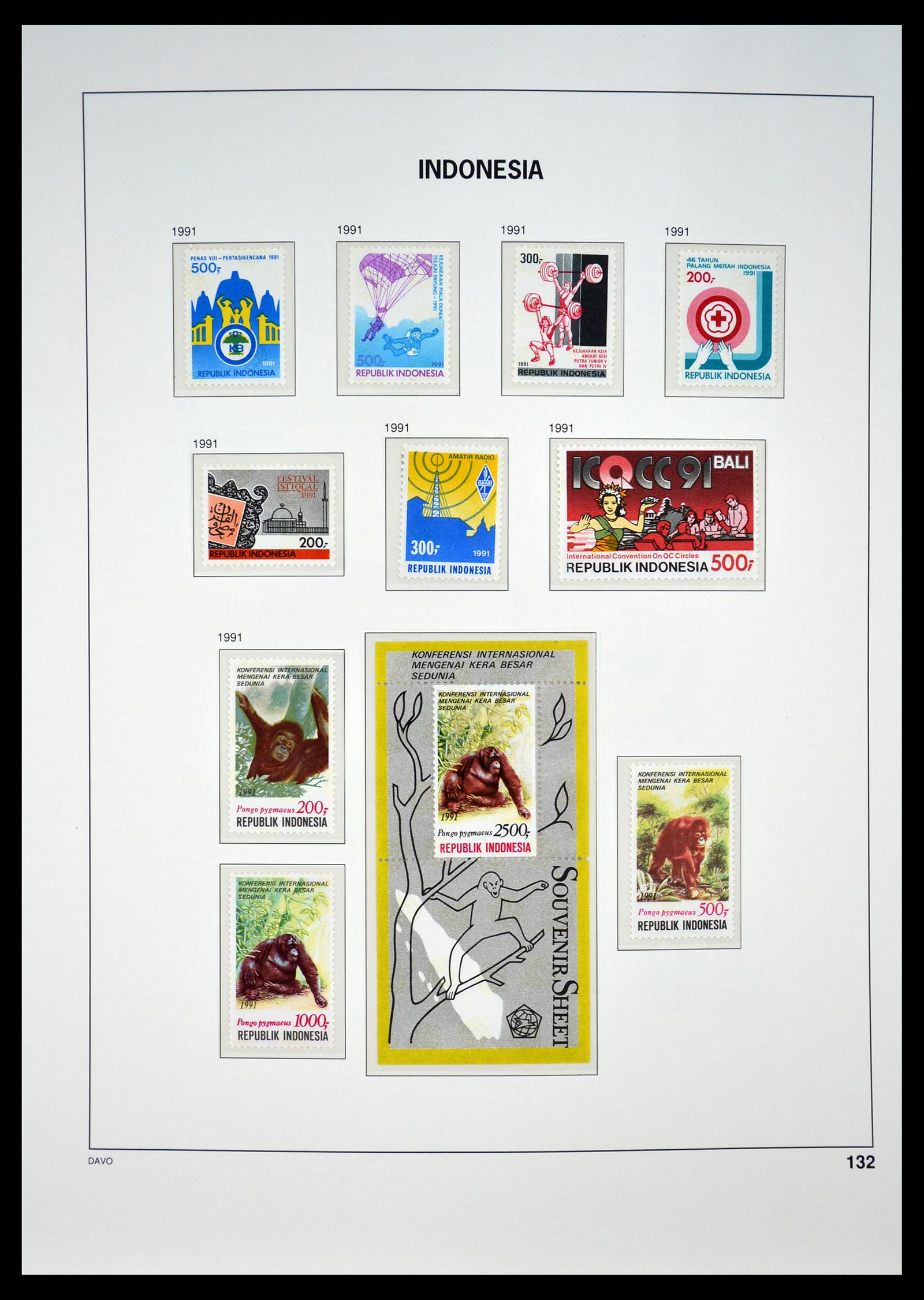 35131 137 - Postzegelverzameling 35131 Indonesië 1950-2000.