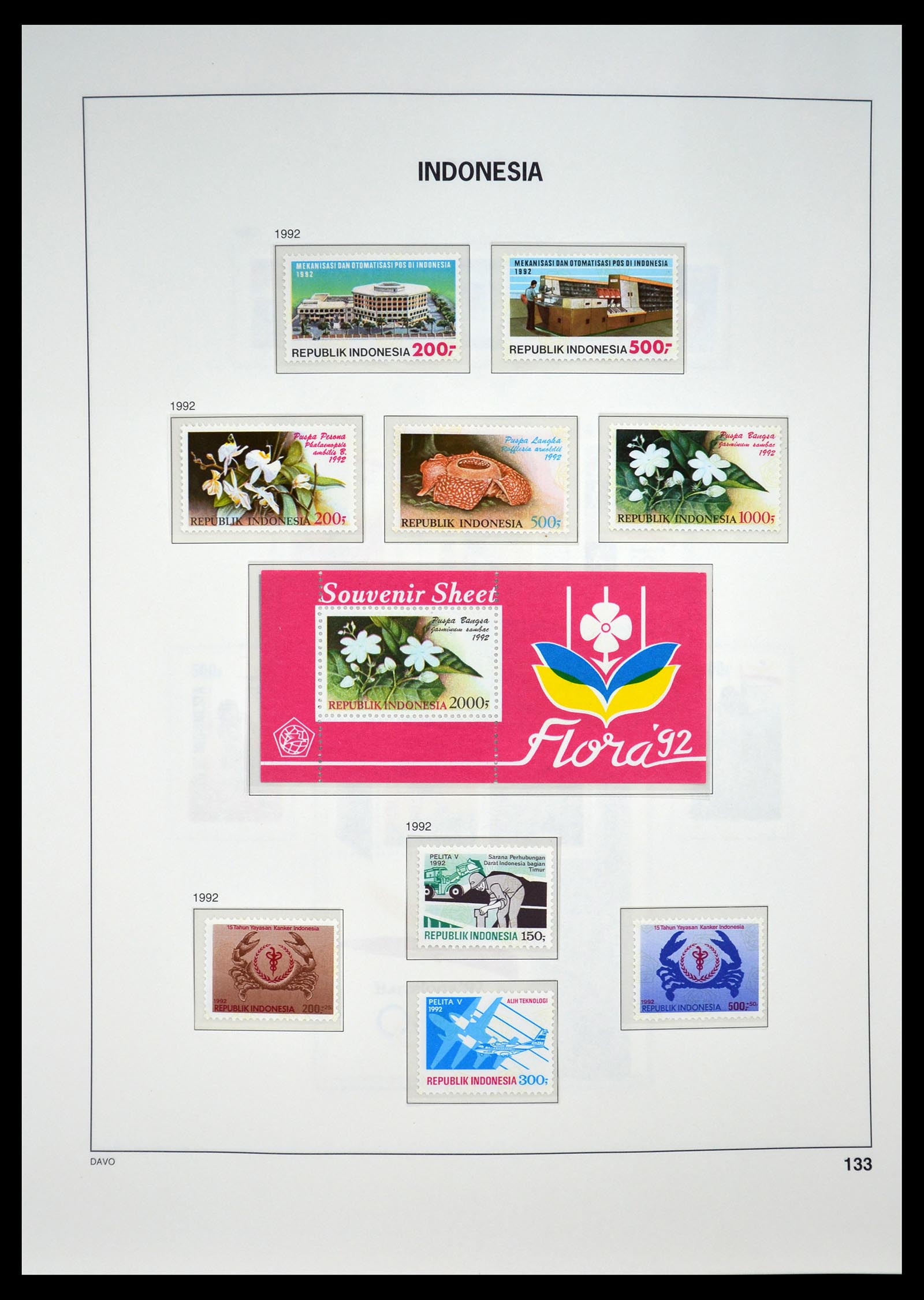 35131 138 - Postzegelverzameling 35131 Indonesië 1950-2000.