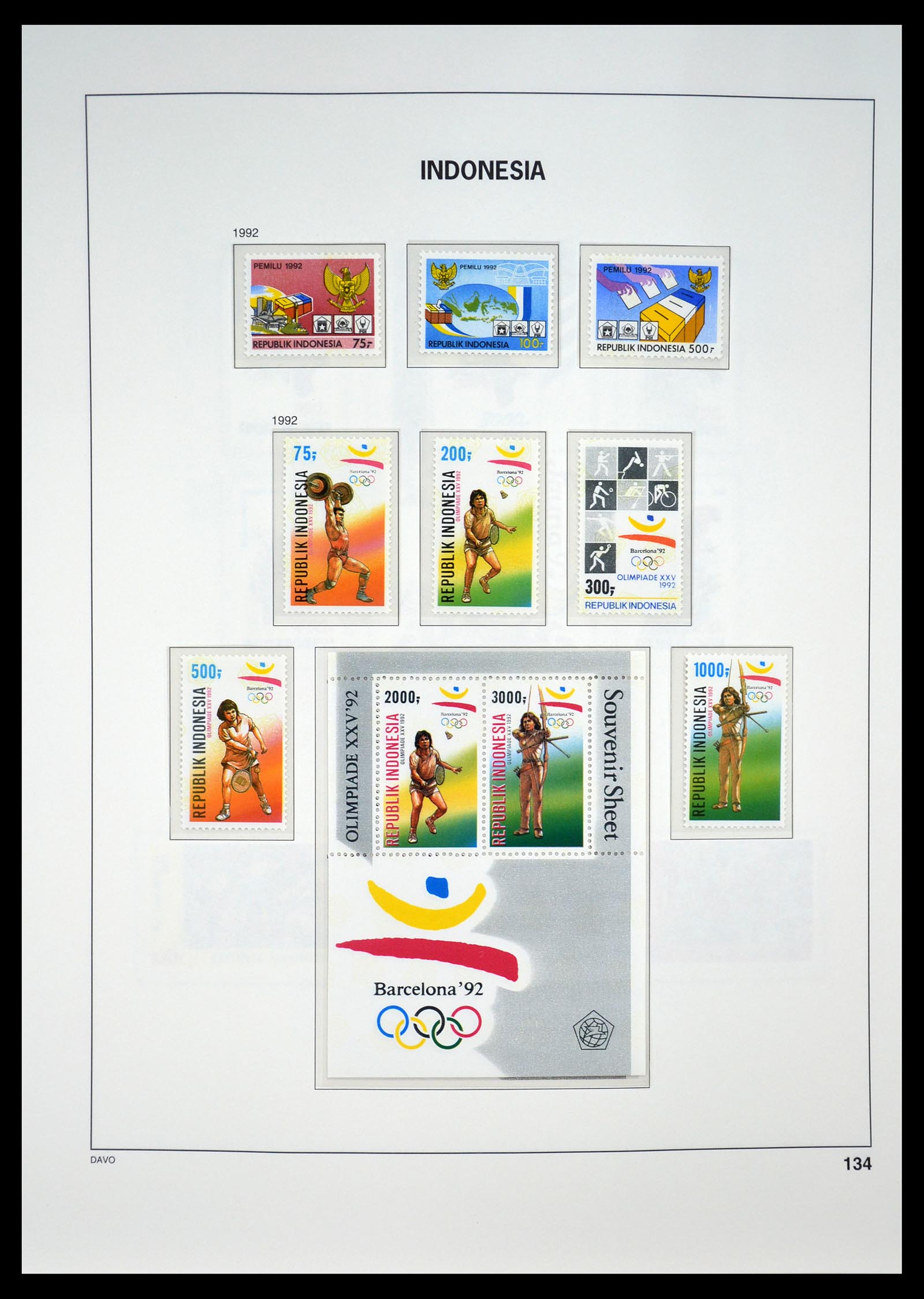 35131 139 - Postzegelverzameling 35131 Indonesië 1950-2000.