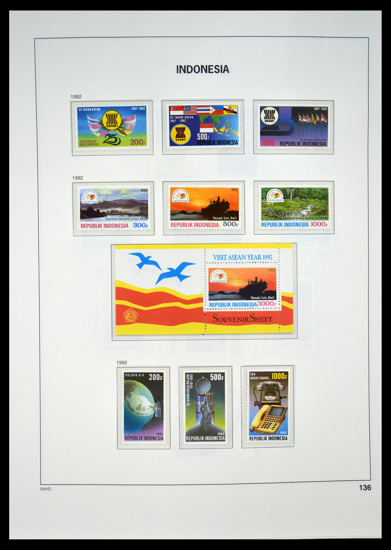 35131 141 - Postzegelverzameling 35131 Indonesië 1950-2000.
