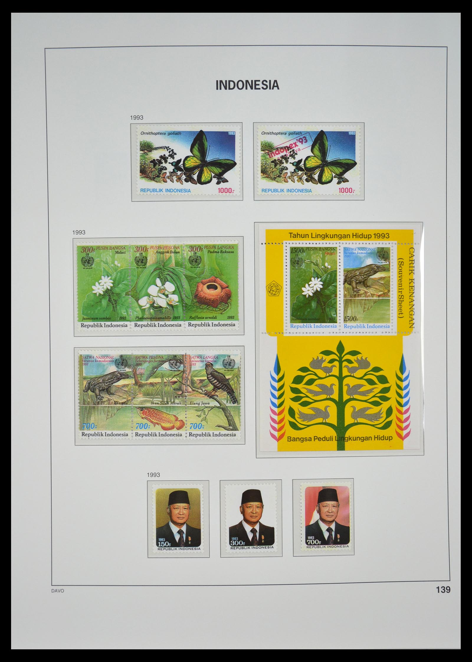 35131 144 - Postzegelverzameling 35131 Indonesië 1950-2000.