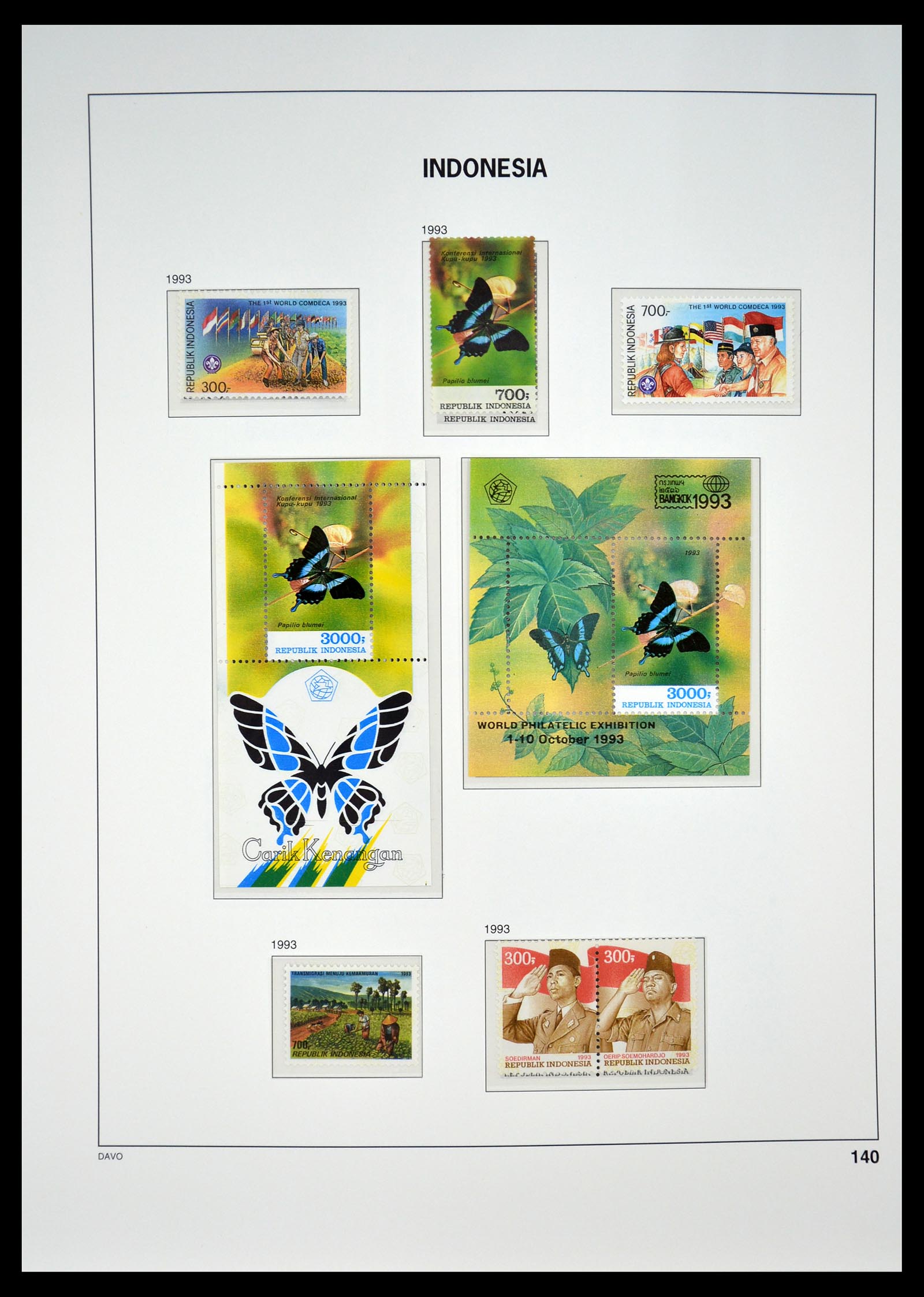 35131 145 - Postzegelverzameling 35131 Indonesië 1950-2000.