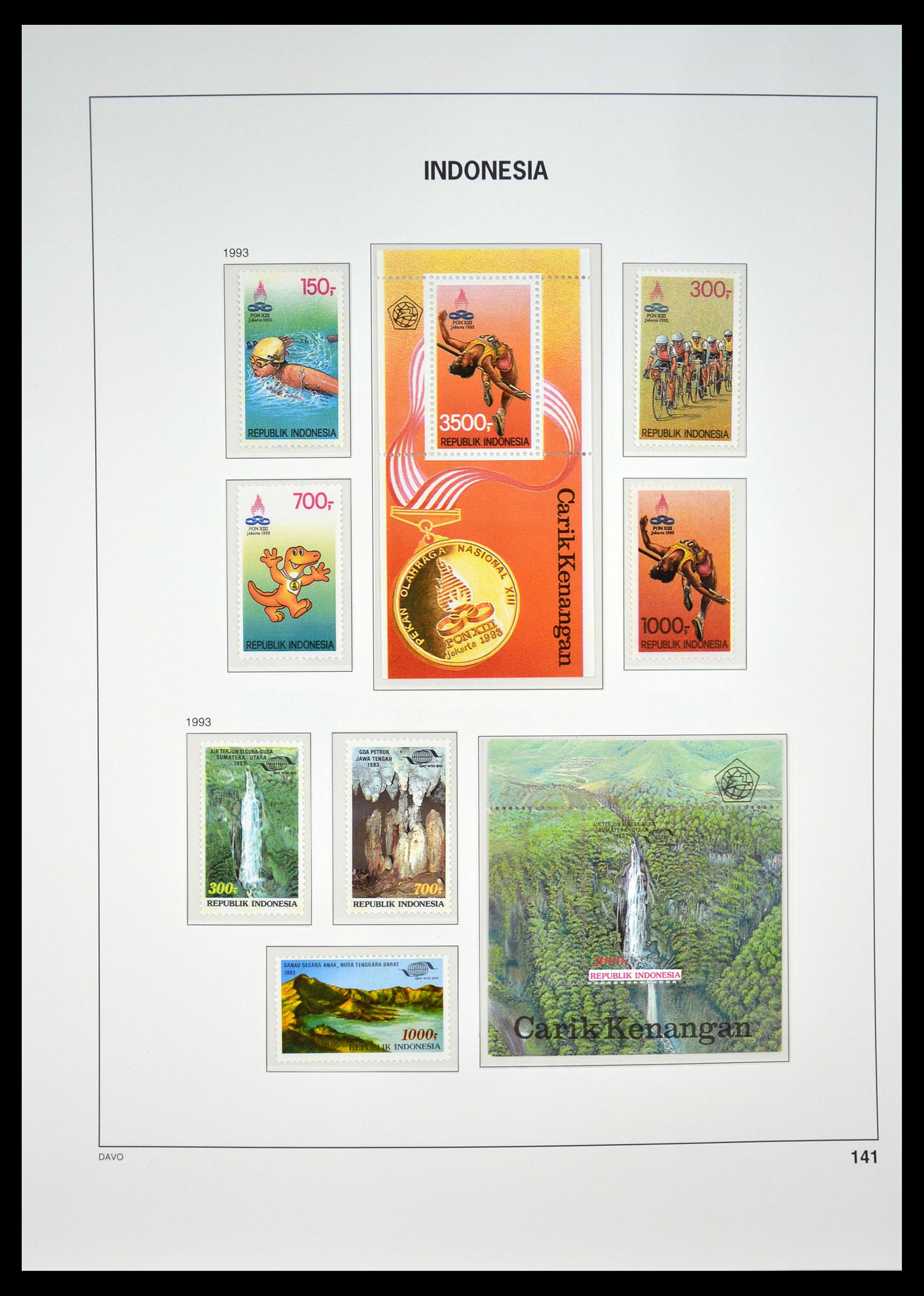 35131 146 - Postzegelverzameling 35131 Indonesië 1950-2000.