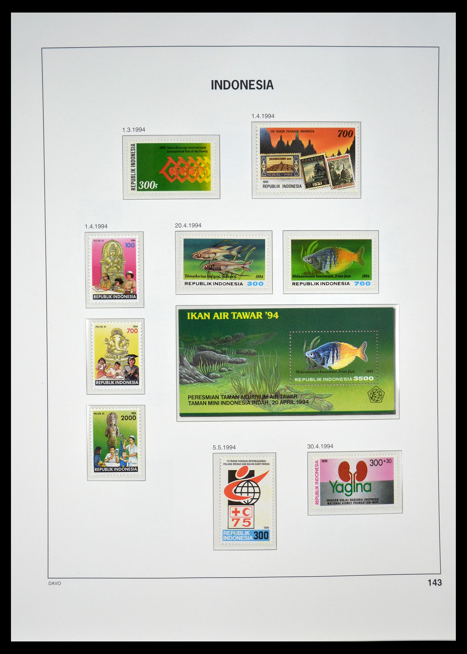 35131 148 - Postzegelverzameling 35131 Indonesië 1950-2000.