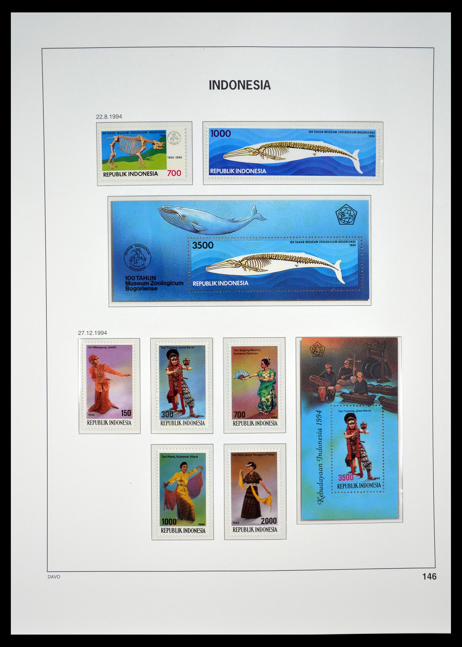 35131 151 - Postzegelverzameling 35131 Indonesië 1950-2000.