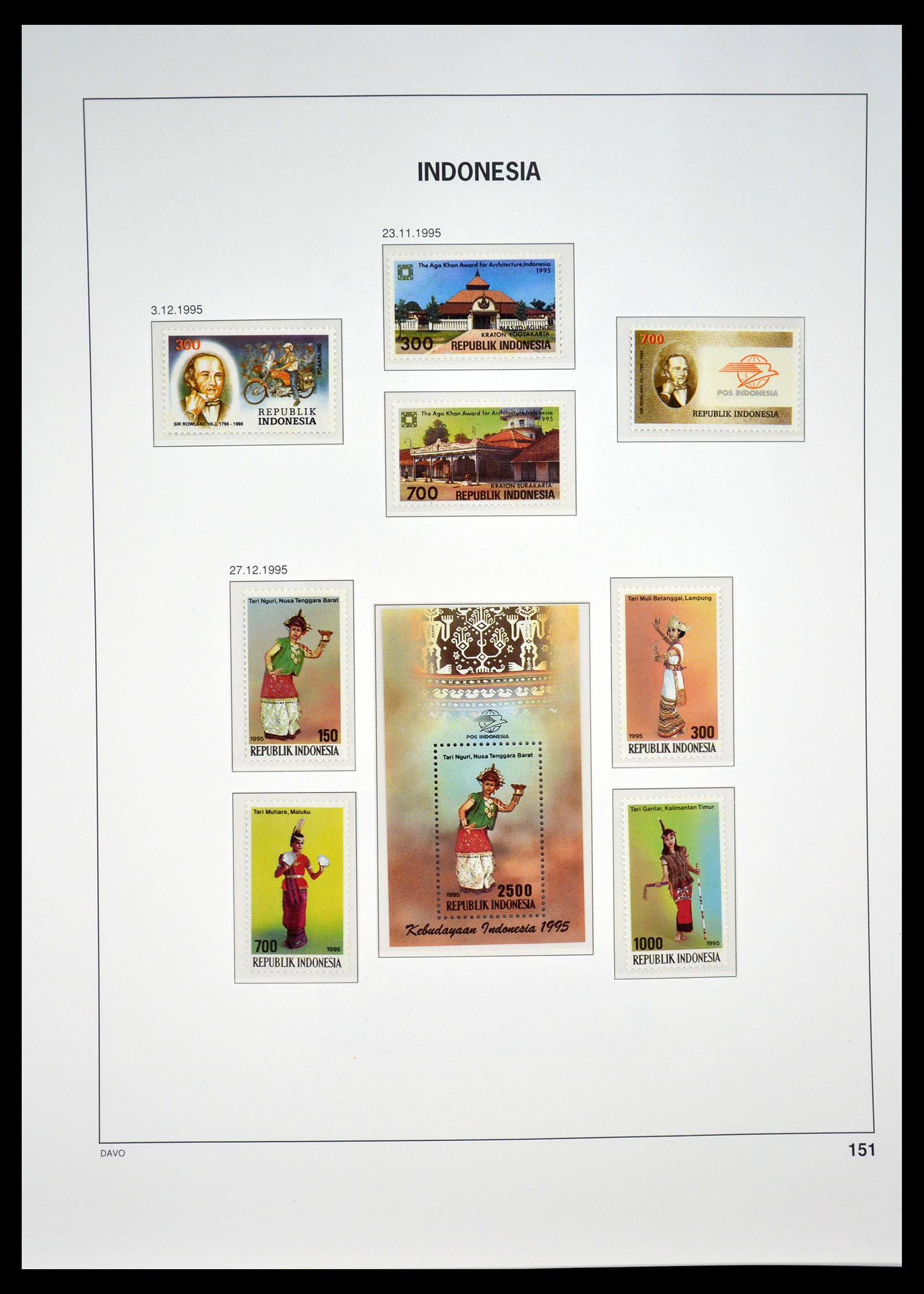 35131 156 - Postzegelverzameling 35131 Indonesië 1950-2000.