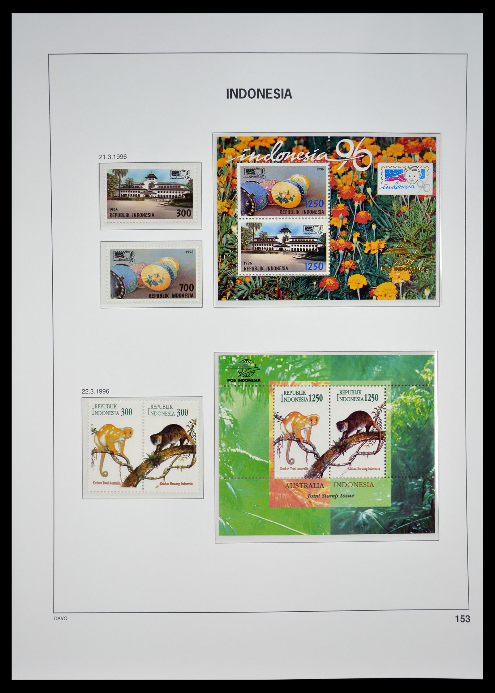 35131 158 - Postzegelverzameling 35131 Indonesië 1950-2000.