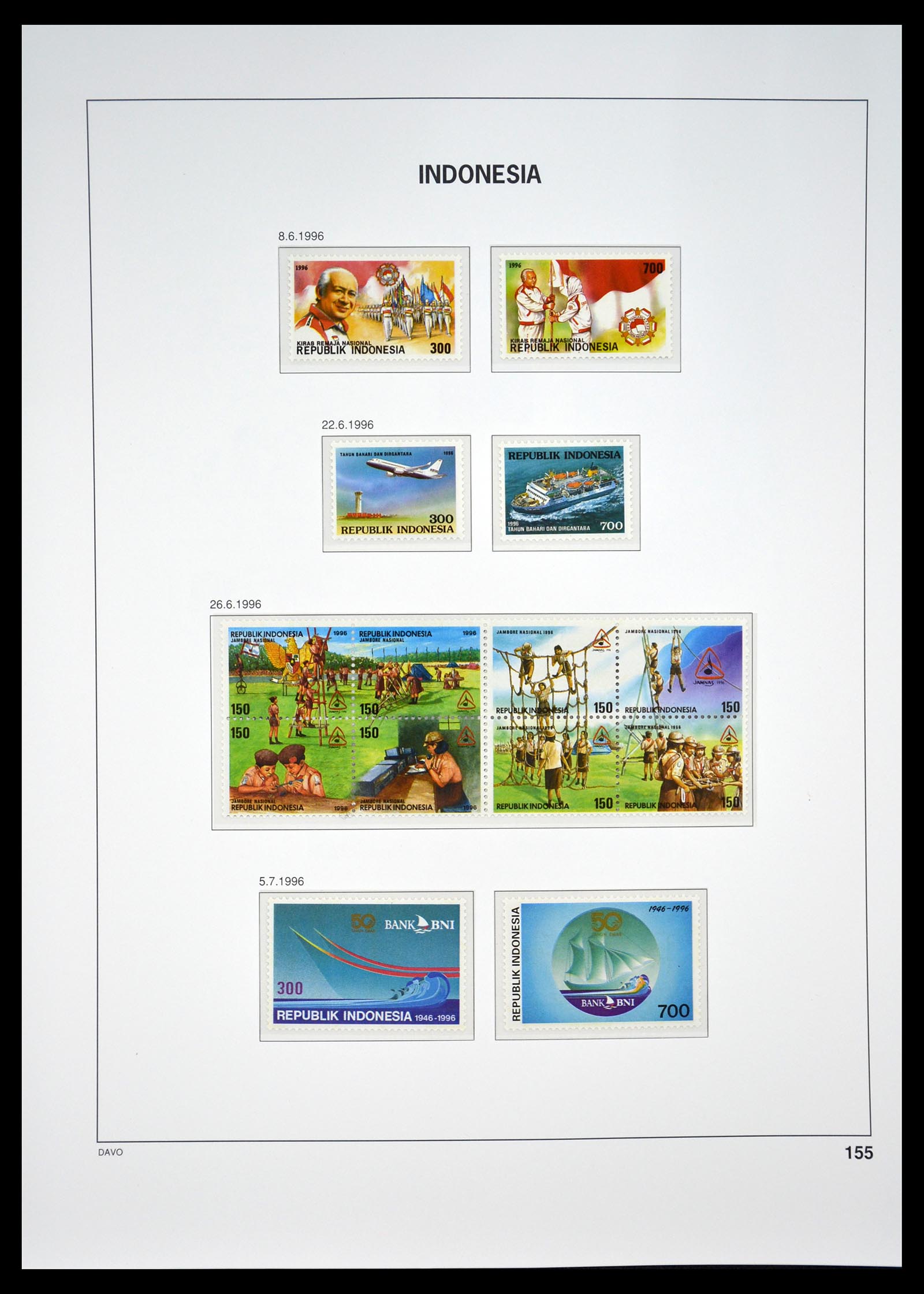 35131 160 - Postzegelverzameling 35131 Indonesië 1950-2000.