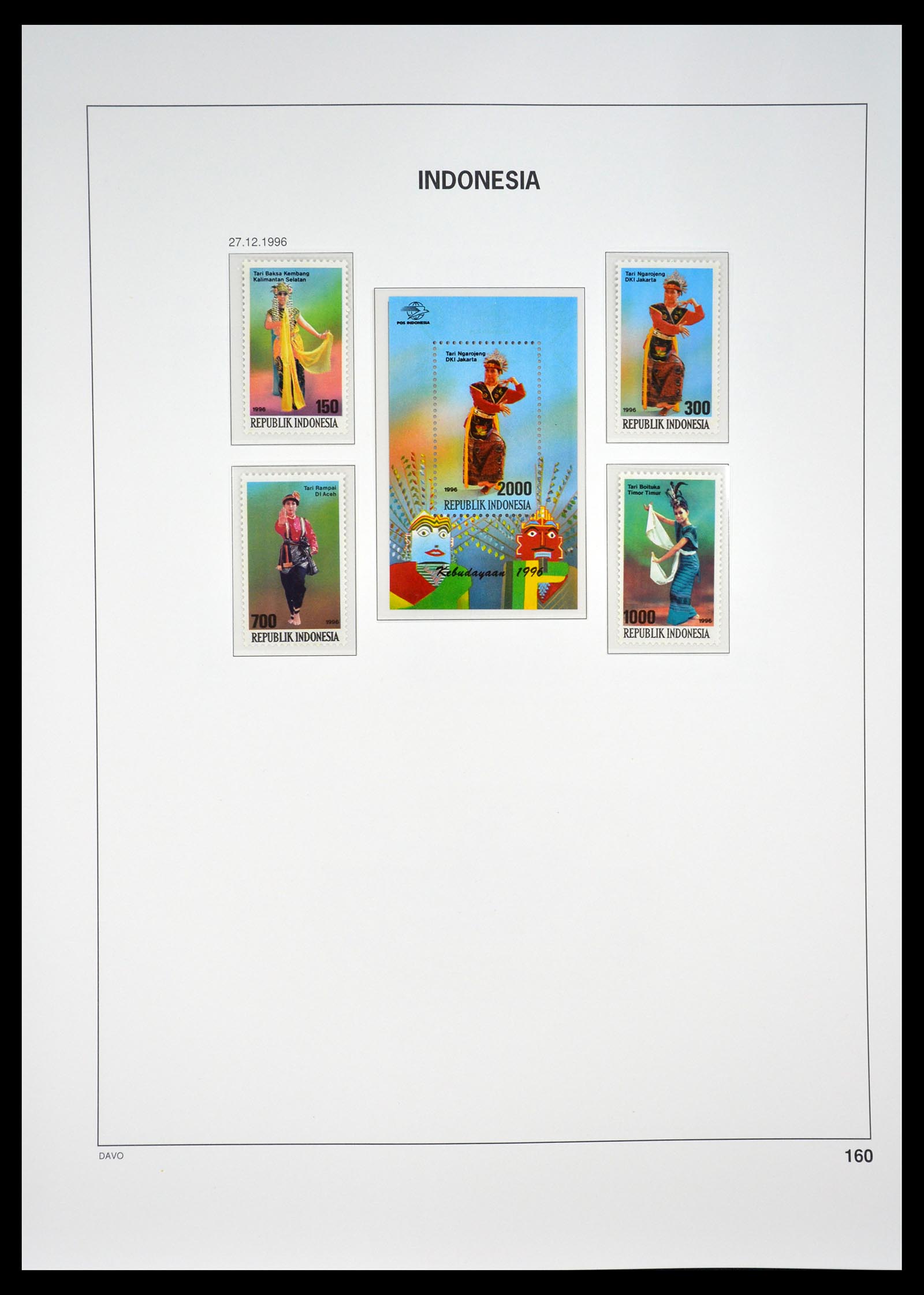 35131 165 - Postzegelverzameling 35131 Indonesië 1950-2000.