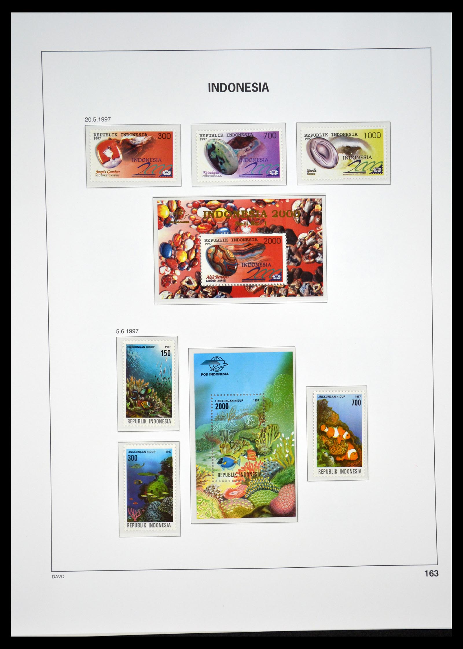 35131 168 - Postzegelverzameling 35131 Indonesië 1950-2000.