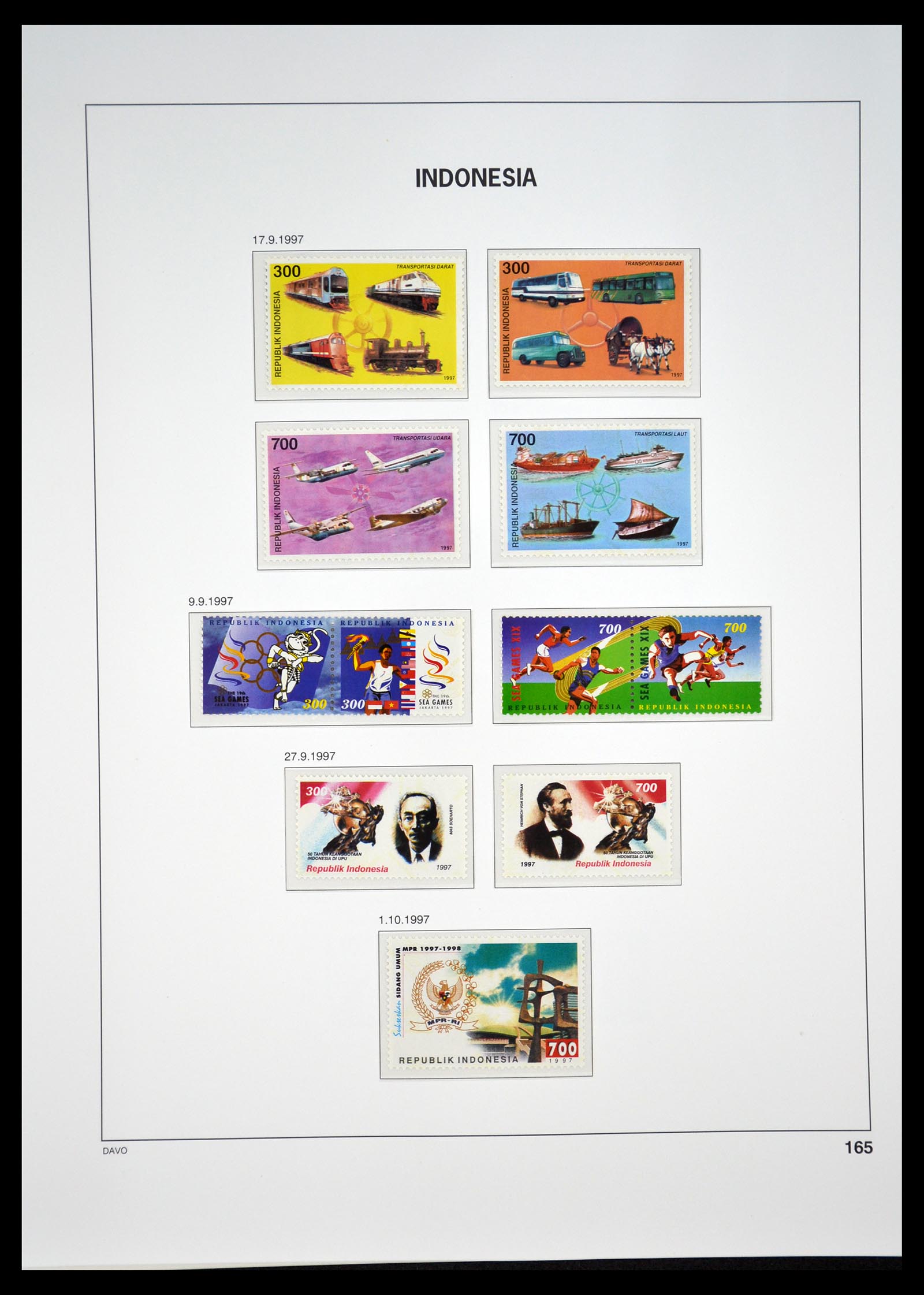 35131 170 - Postzegelverzameling 35131 Indonesië 1950-2000.
