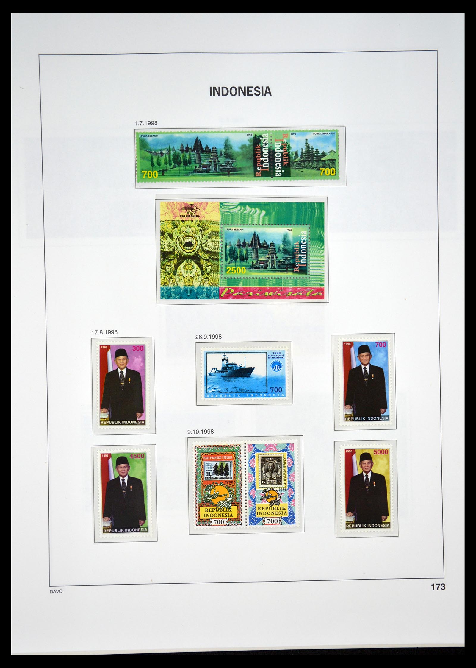 35131 177 - Postzegelverzameling 35131 Indonesië 1950-2000.