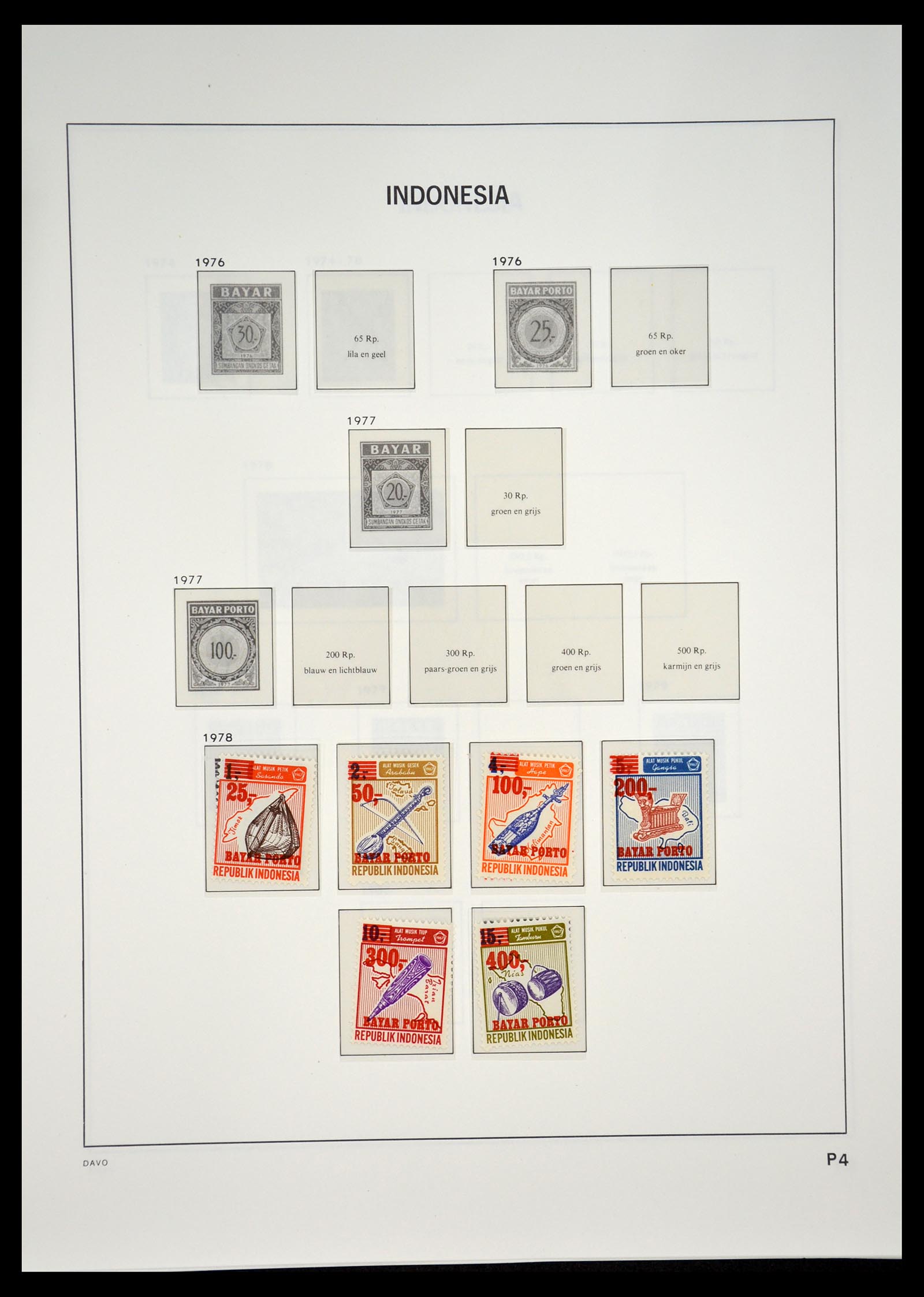 35131 195 - Postzegelverzameling 35131 Indonesië 1950-2000.