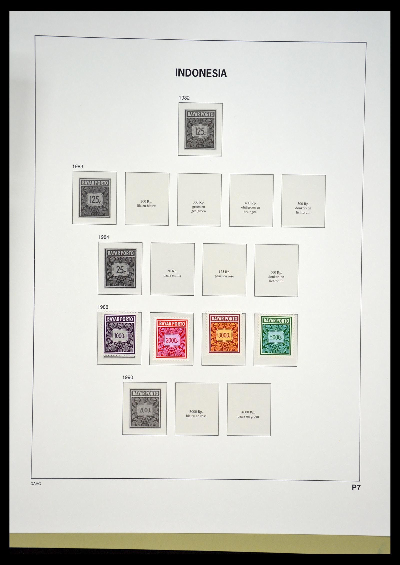 35131 196 - Postzegelverzameling 35131 Indonesië 1950-2000.
