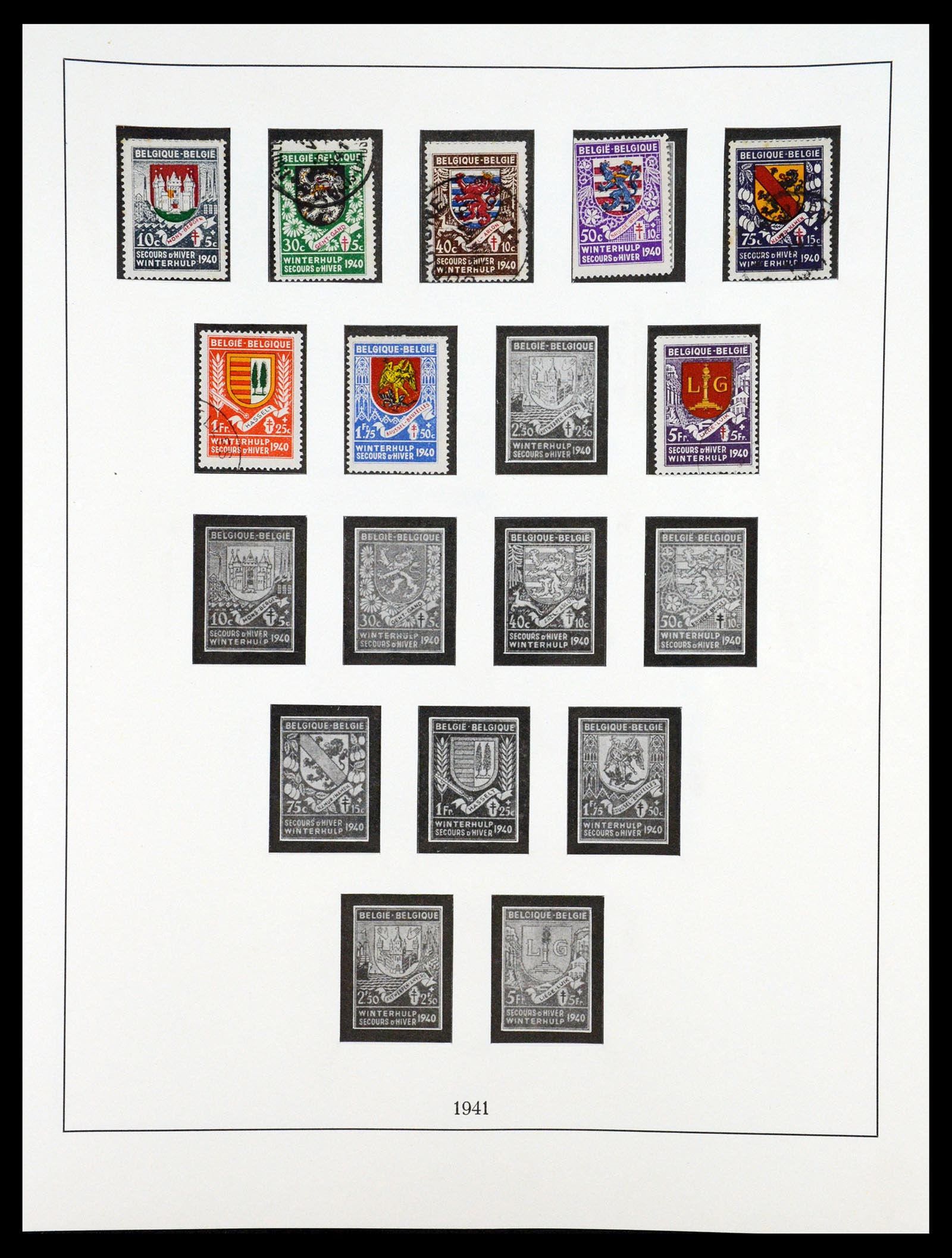 35132 003 - Postzegelverzameling 35132 België 1941-1996.