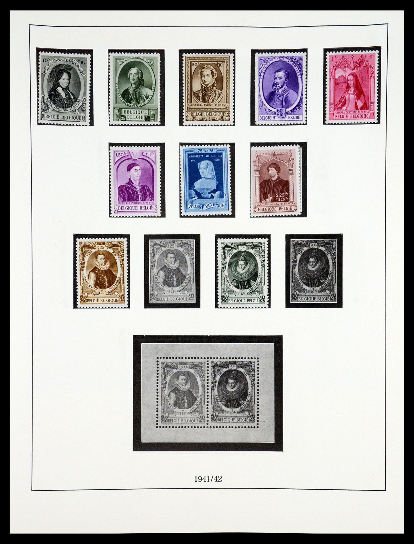 35132 005 - Postzegelverzameling 35132 België 1941-1996.