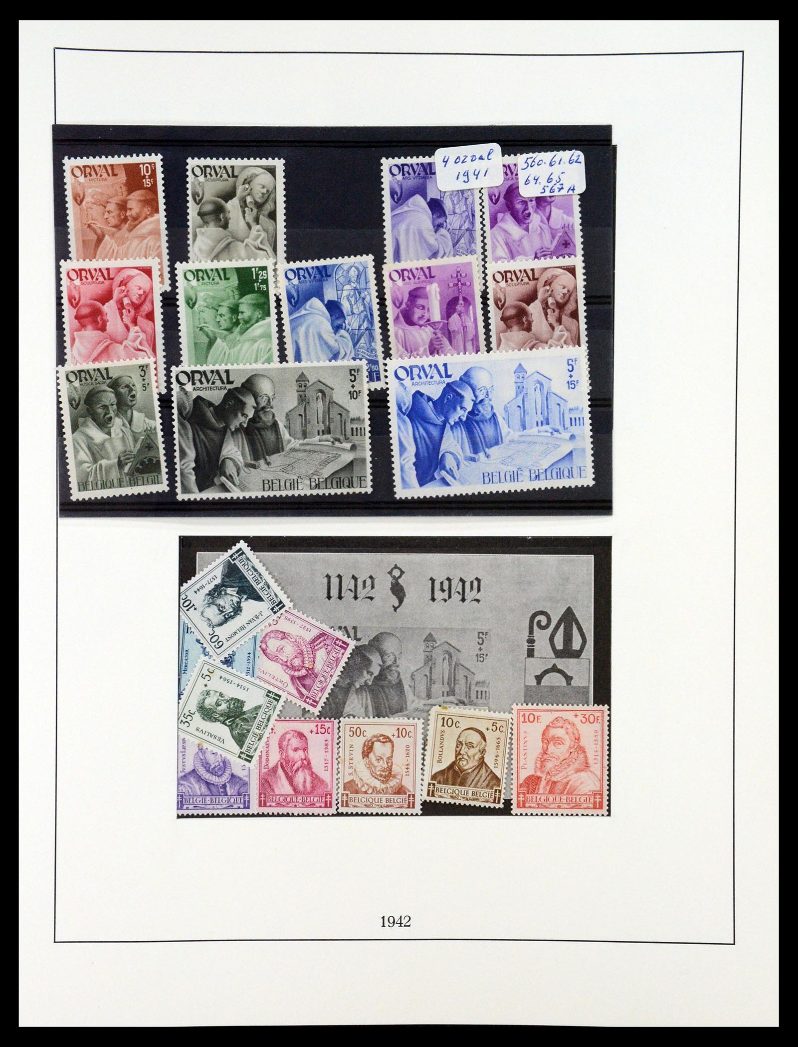 35132 011 - Postzegelverzameling 35132 België 1941-1996.