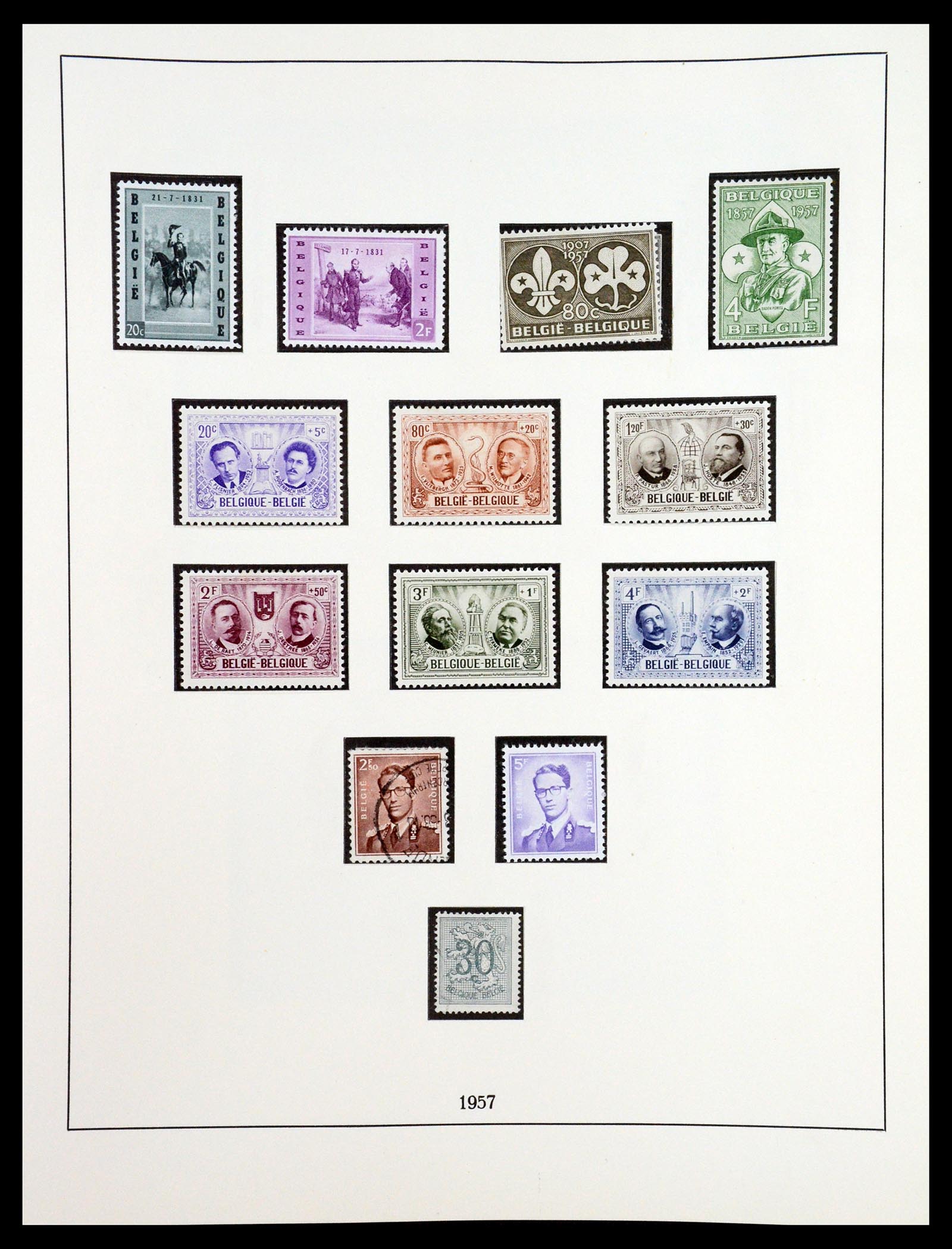 35132 040 - Stamp Collection 35132 Belgium 1941-1996.