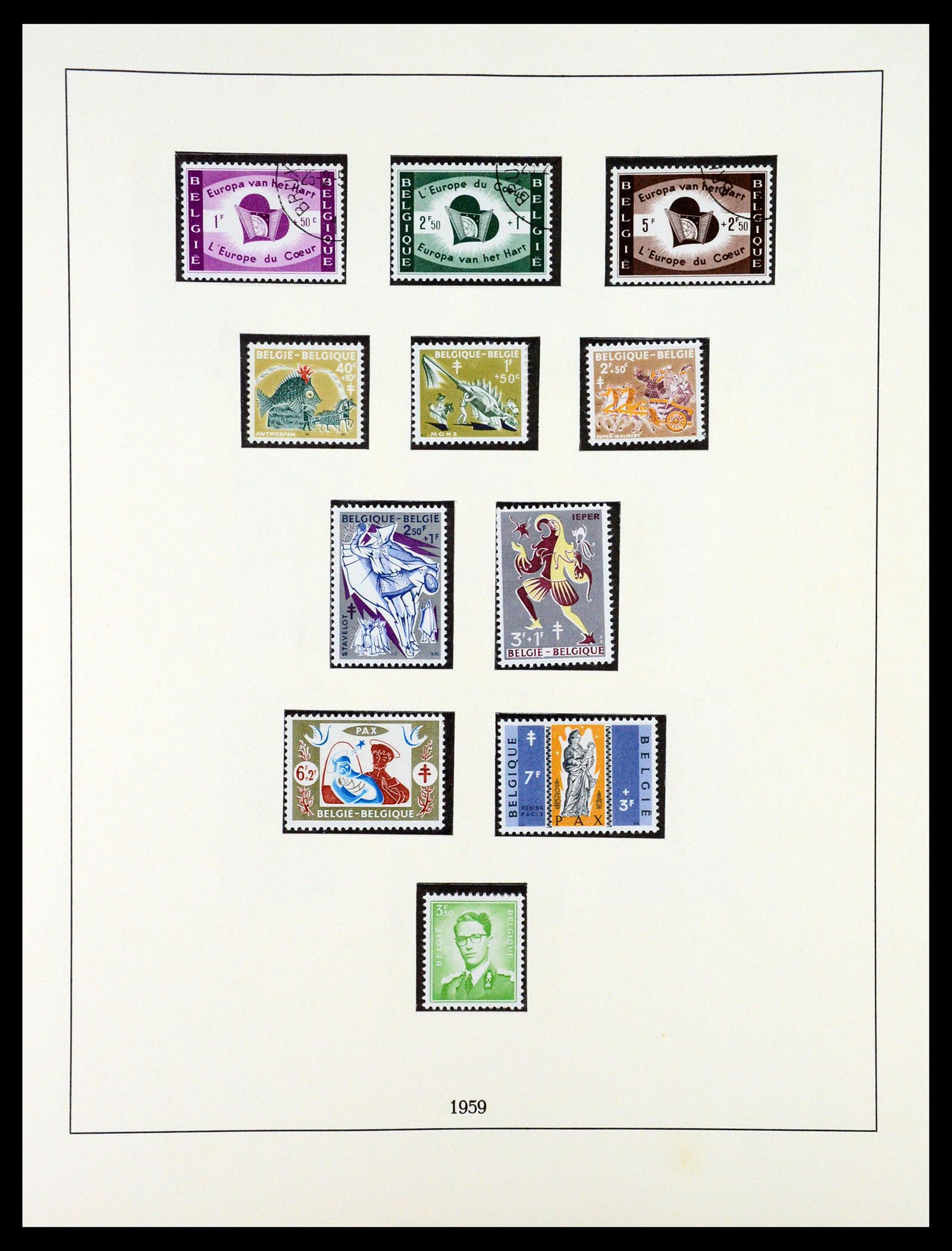 35132 047 - Stamp Collection 35132 Belgium 1941-1996.