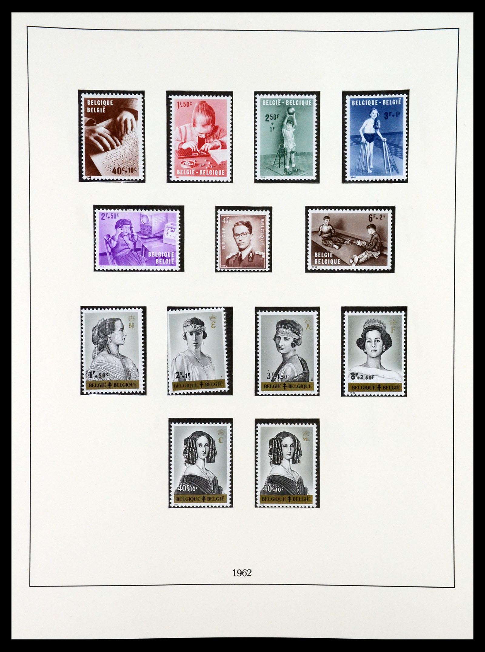 35132 060 - Stamp Collection 35132 Belgium 1941-1996.