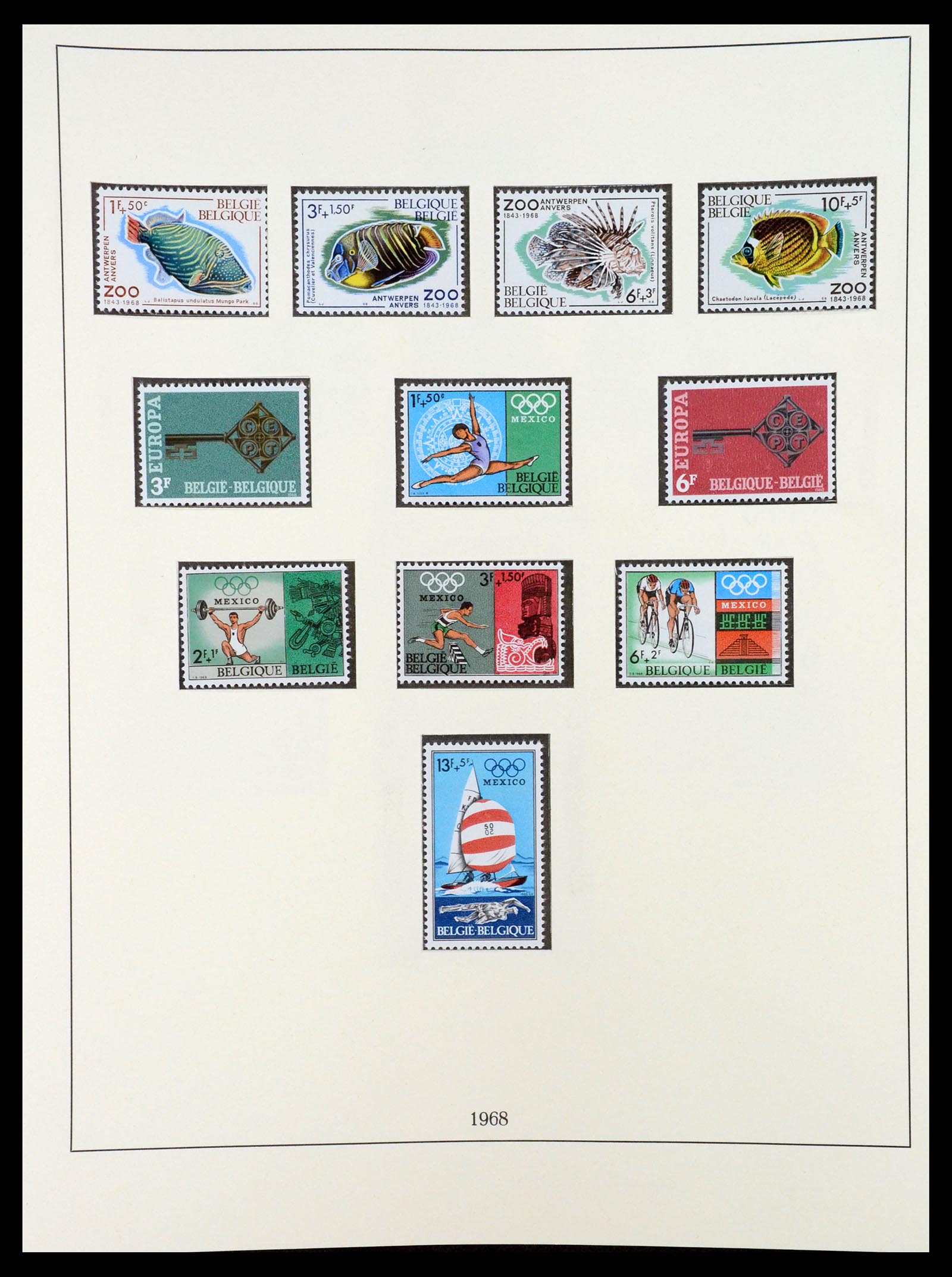 35132 091 - Stamp Collection 35132 Belgium 1941-1996.