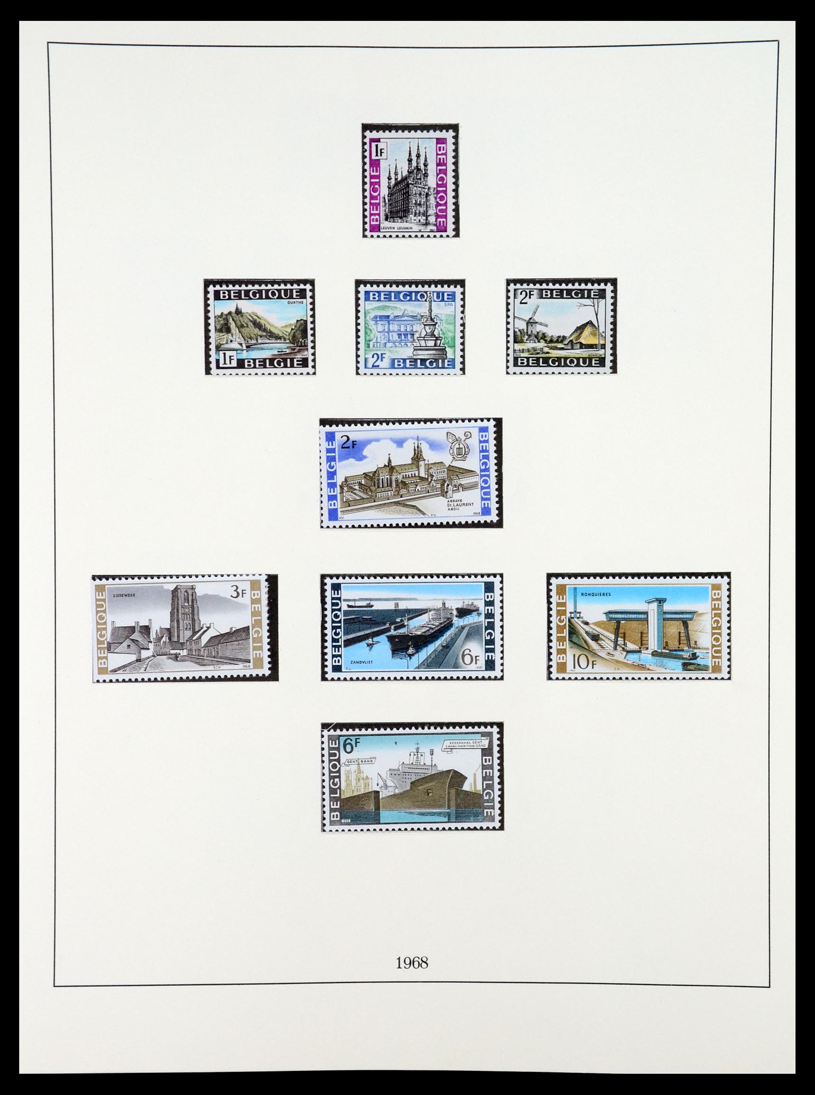 35132 092 - Stamp Collection 35132 Belgium 1941-1996.