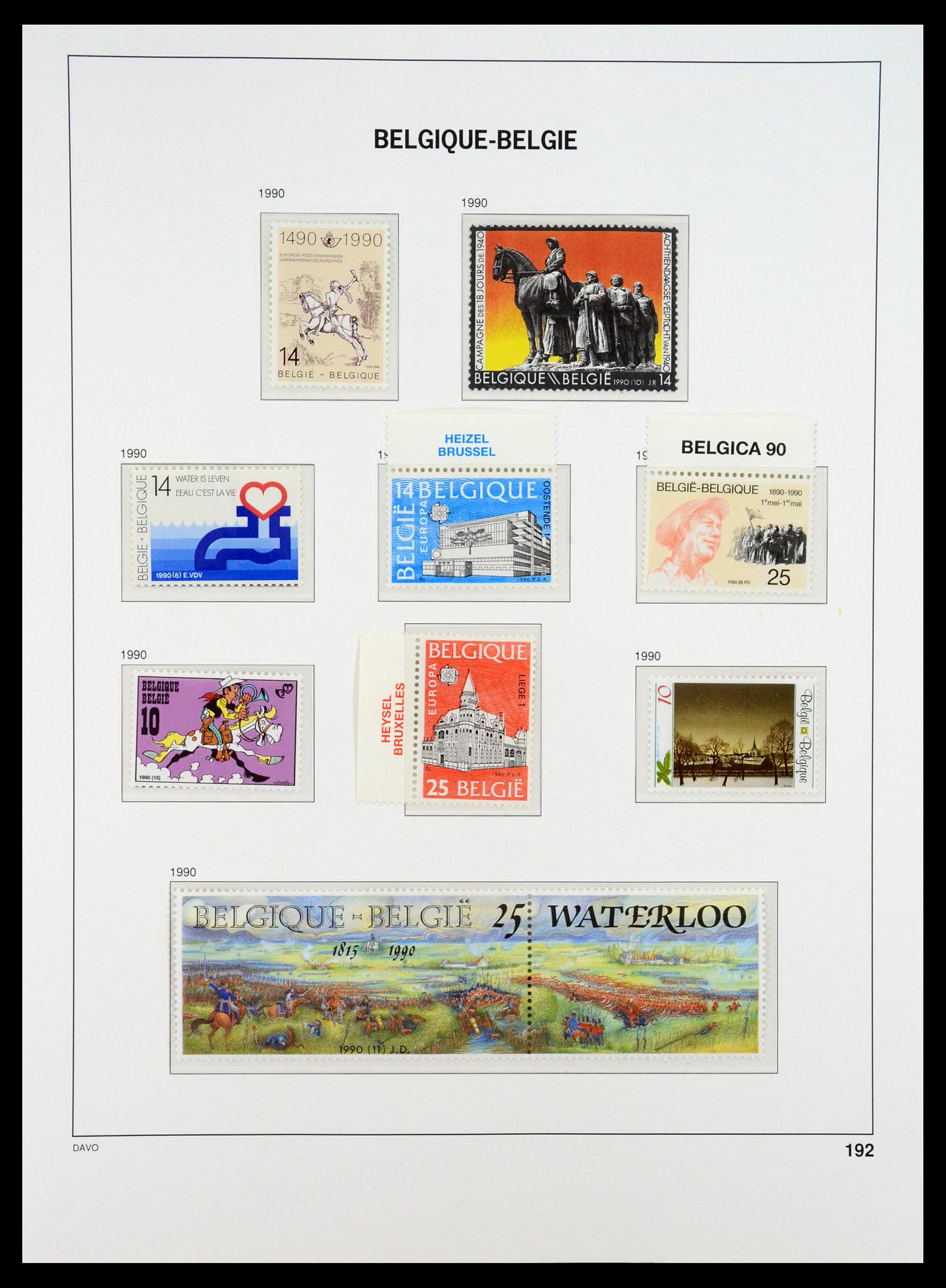 35132 201 - Stamp Collection 35132 Belgium 1941-1996.
