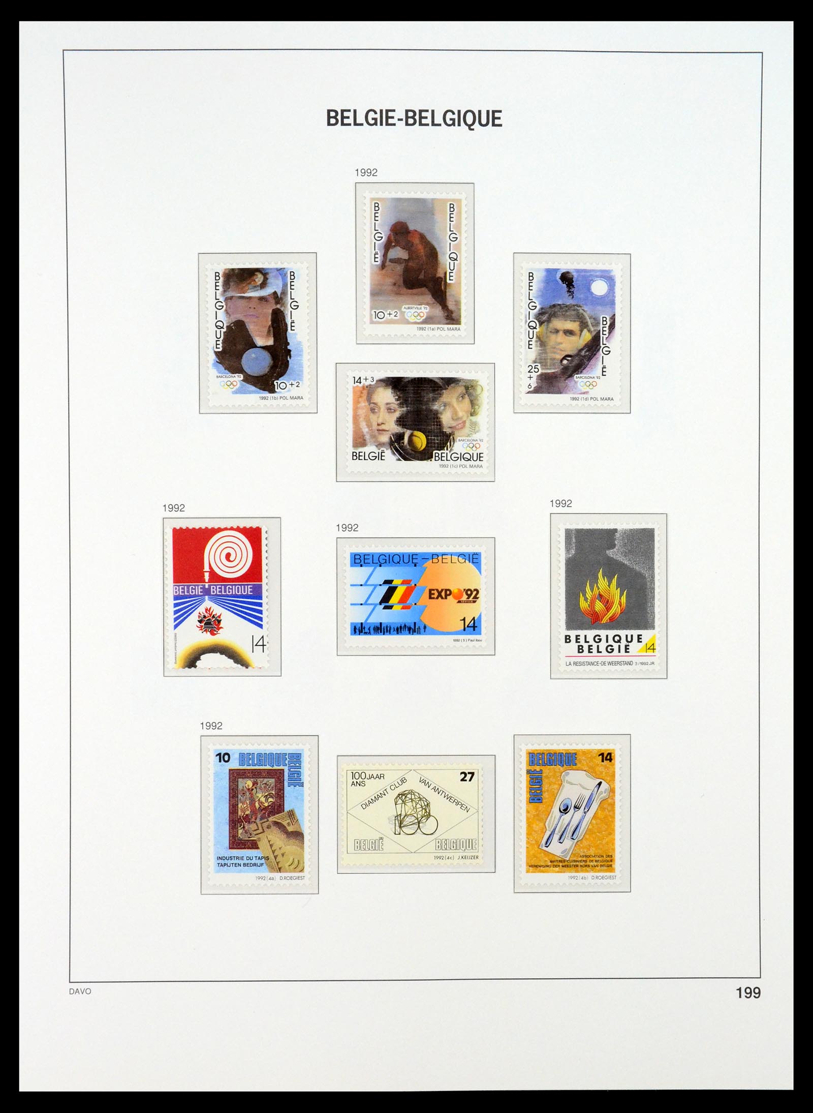 35132 208 - Stamp Collection 35132 Belgium 1941-1996.