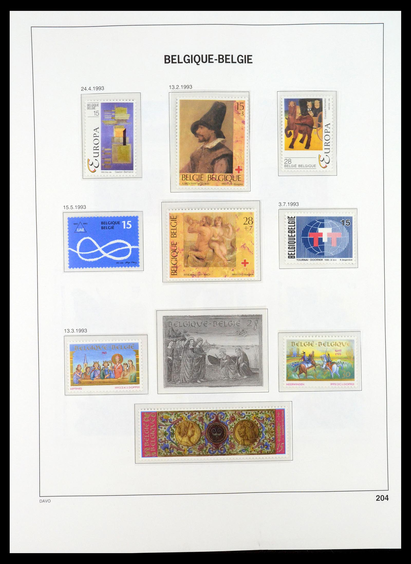 35132 213 - Stamp Collection 35132 Belgium 1941-1996.