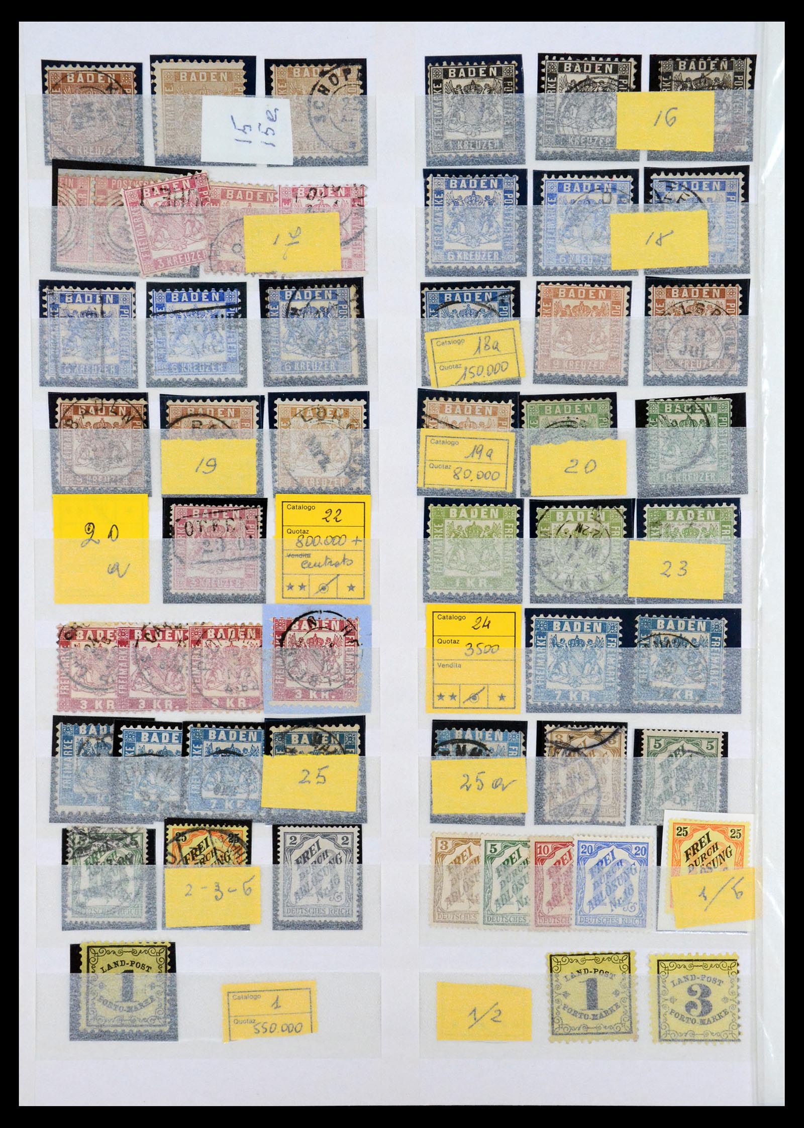 35135 002 - Postzegelverzameling 35135 Oud Duitse Staten en Duitse Rijk 1849-1923