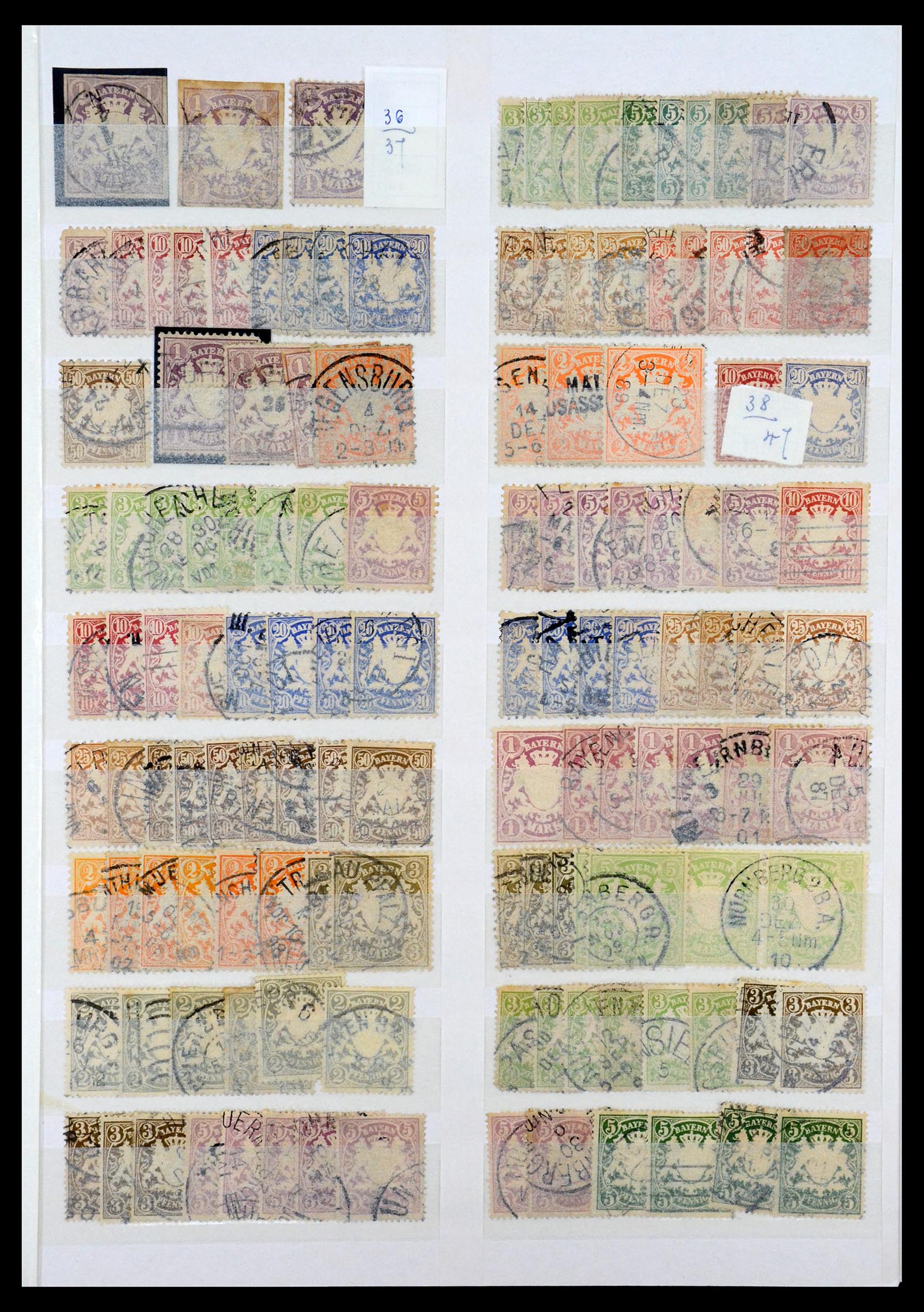 35135 005 - Postzegelverzameling 35135 Oud Duitse Staten en Duitse Rijk 1849-1923
