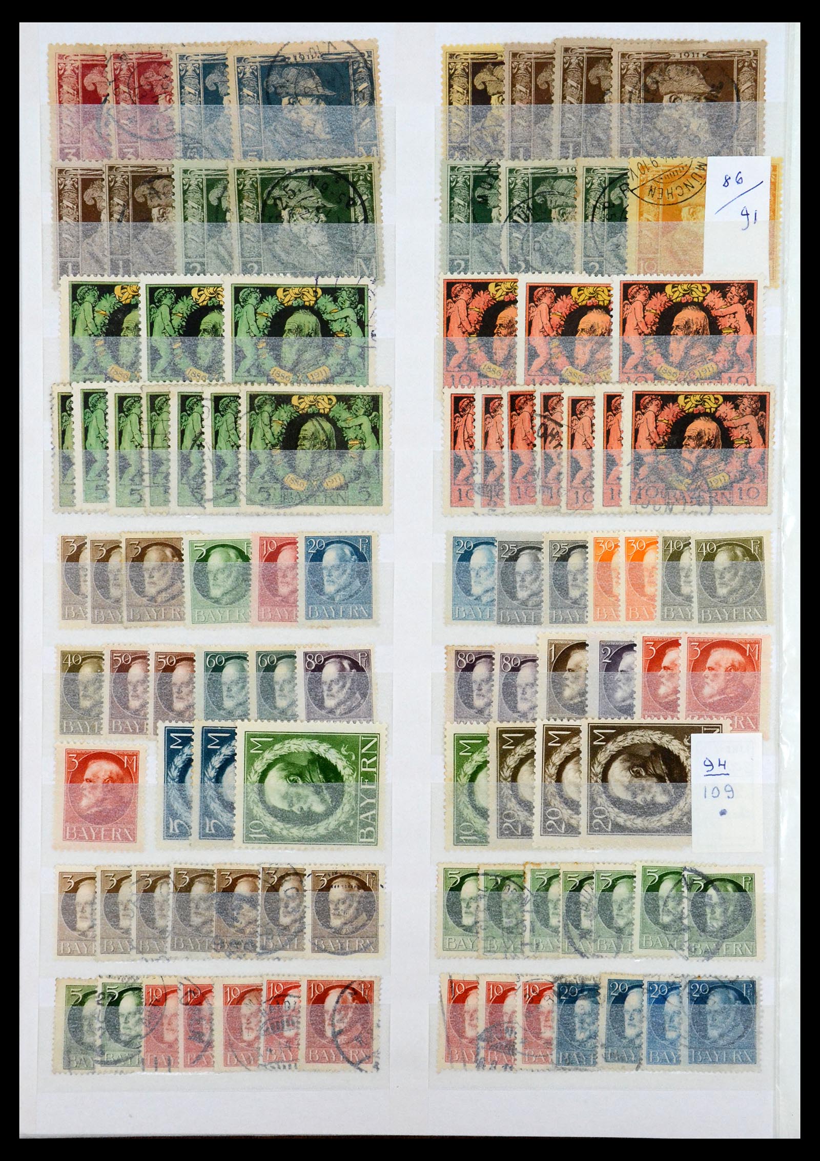 35135 008 - Postzegelverzameling 35135 Oud Duitse Staten en Duitse Rijk 1849-1923