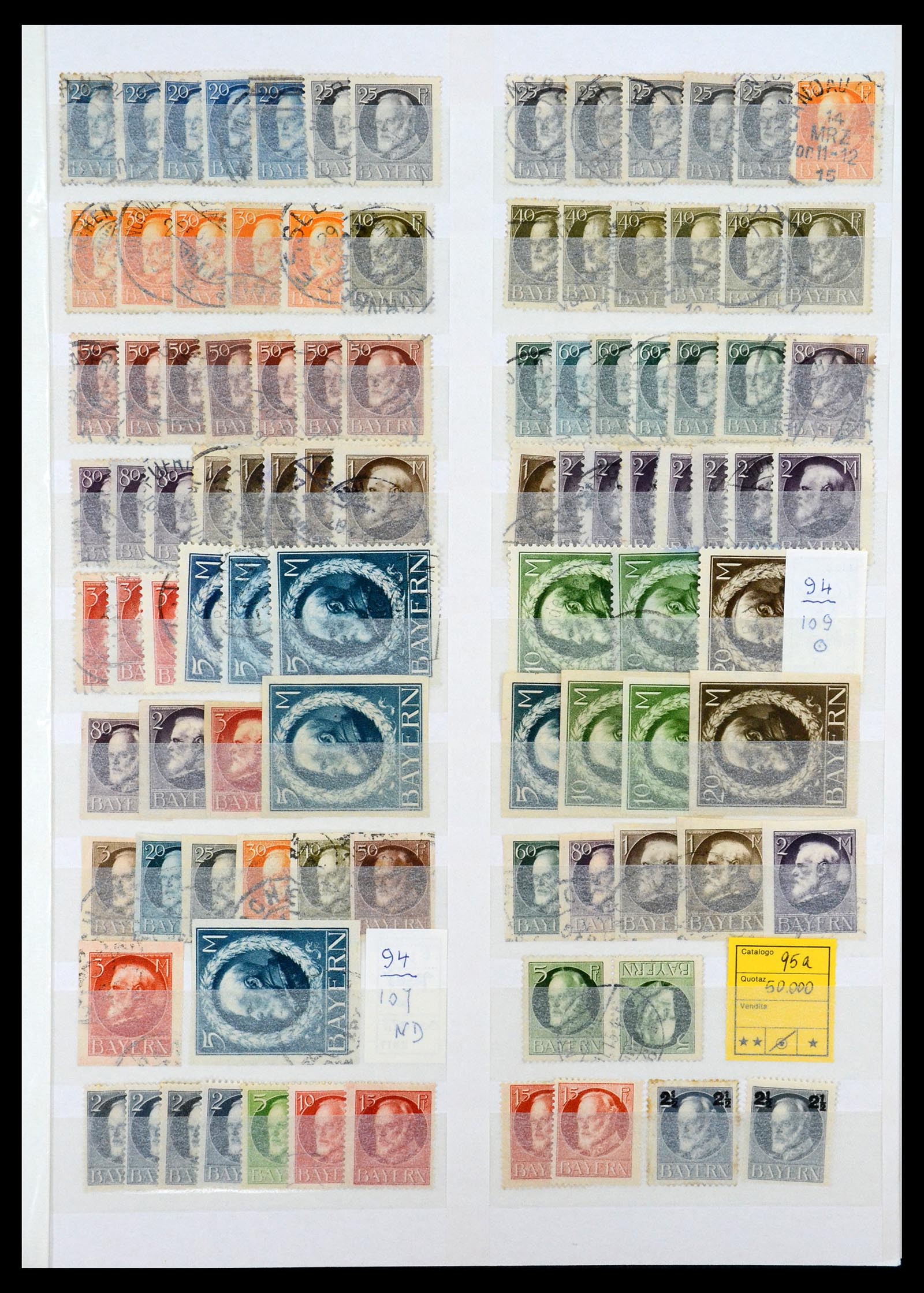 35135 009 - Postzegelverzameling 35135 Oud Duitse Staten en Duitse Rijk 1849-1923